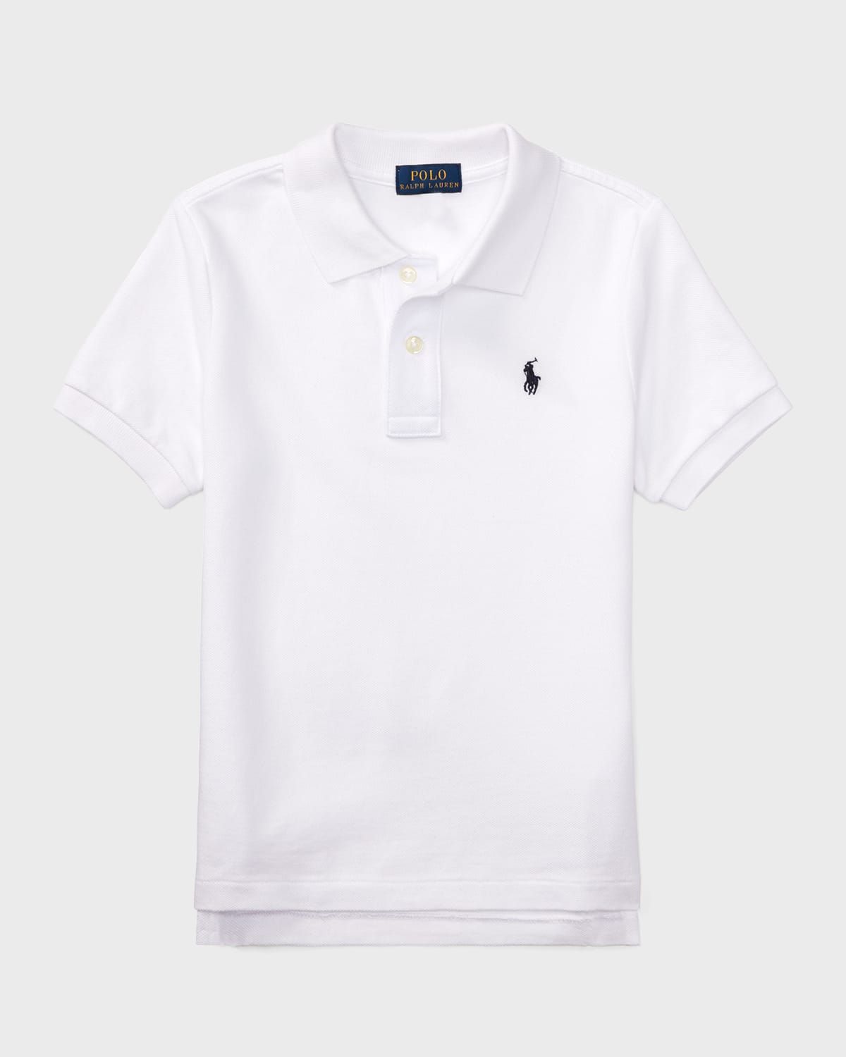 Short-Sleeve Logo Embroidery Polo Shirt