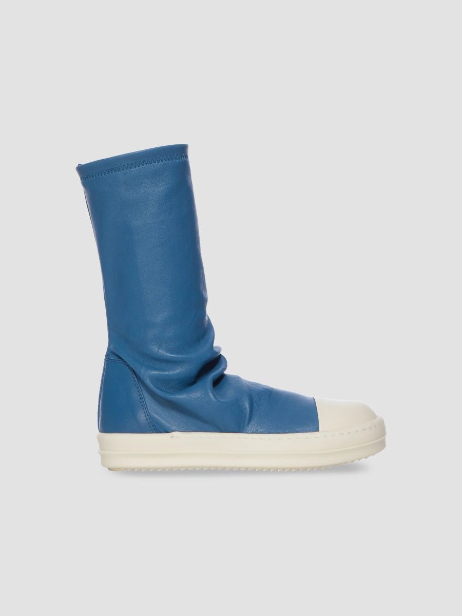 Rick Owens Unisex Little Kid's & Kid's Leather-Blend Sock Sneakers - Blue - Size 3.5 (Child)