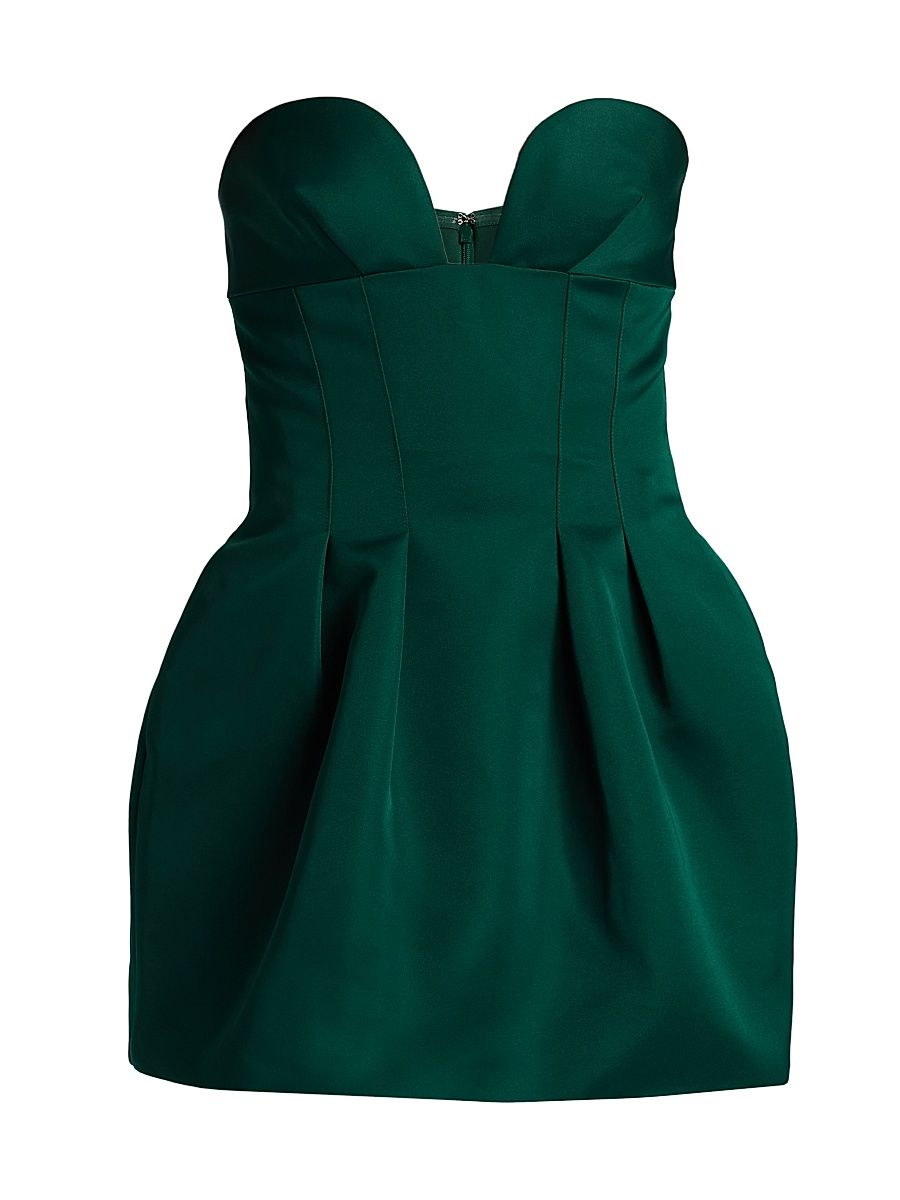 Women's Strapless Bubble Minidress - Botanical Garden - Size 4