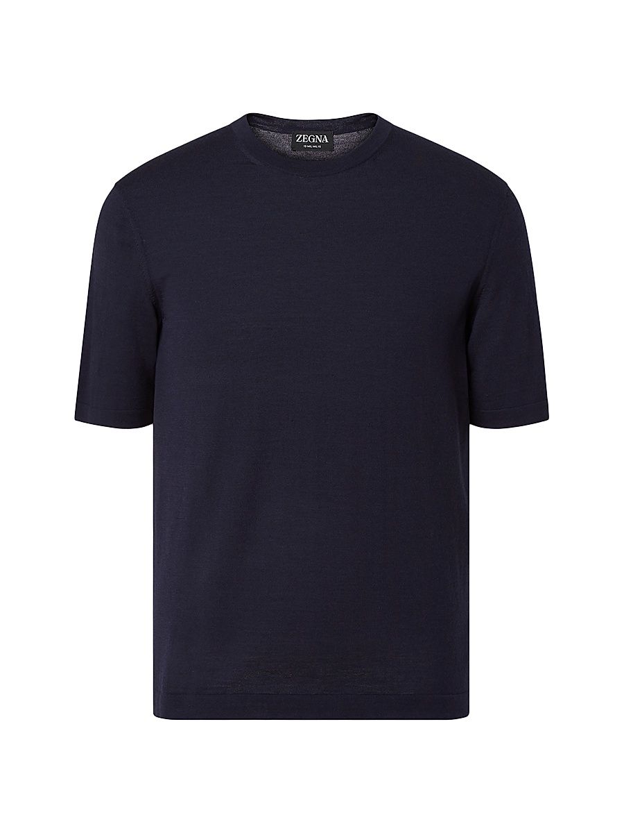 Men's 15milmil15 Wool T-Shirt - Dark Indigo Blue - Size 50