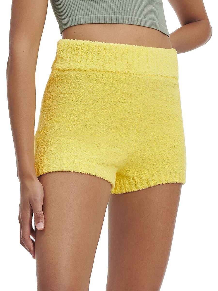 Women's Finola Cozy Knit Shorts - Pale Lily - Size Medium