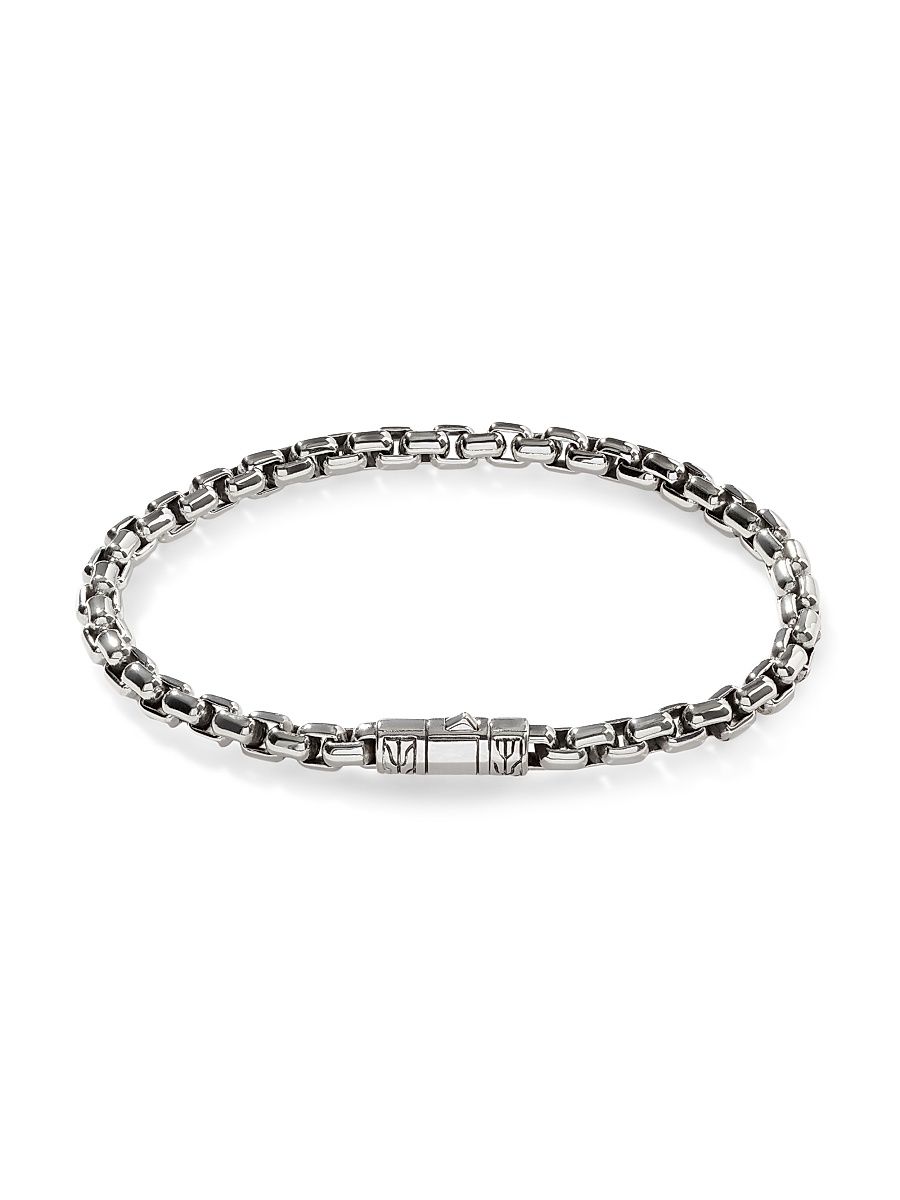 Men's 4.8MM Chainlink Bracelet - Sterling Silver - Size Large