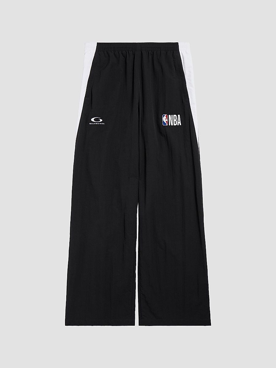 Balenciaga Men's Balenciaga x NBA Collaboration Tracksuit Pants - New Black - Size Medium