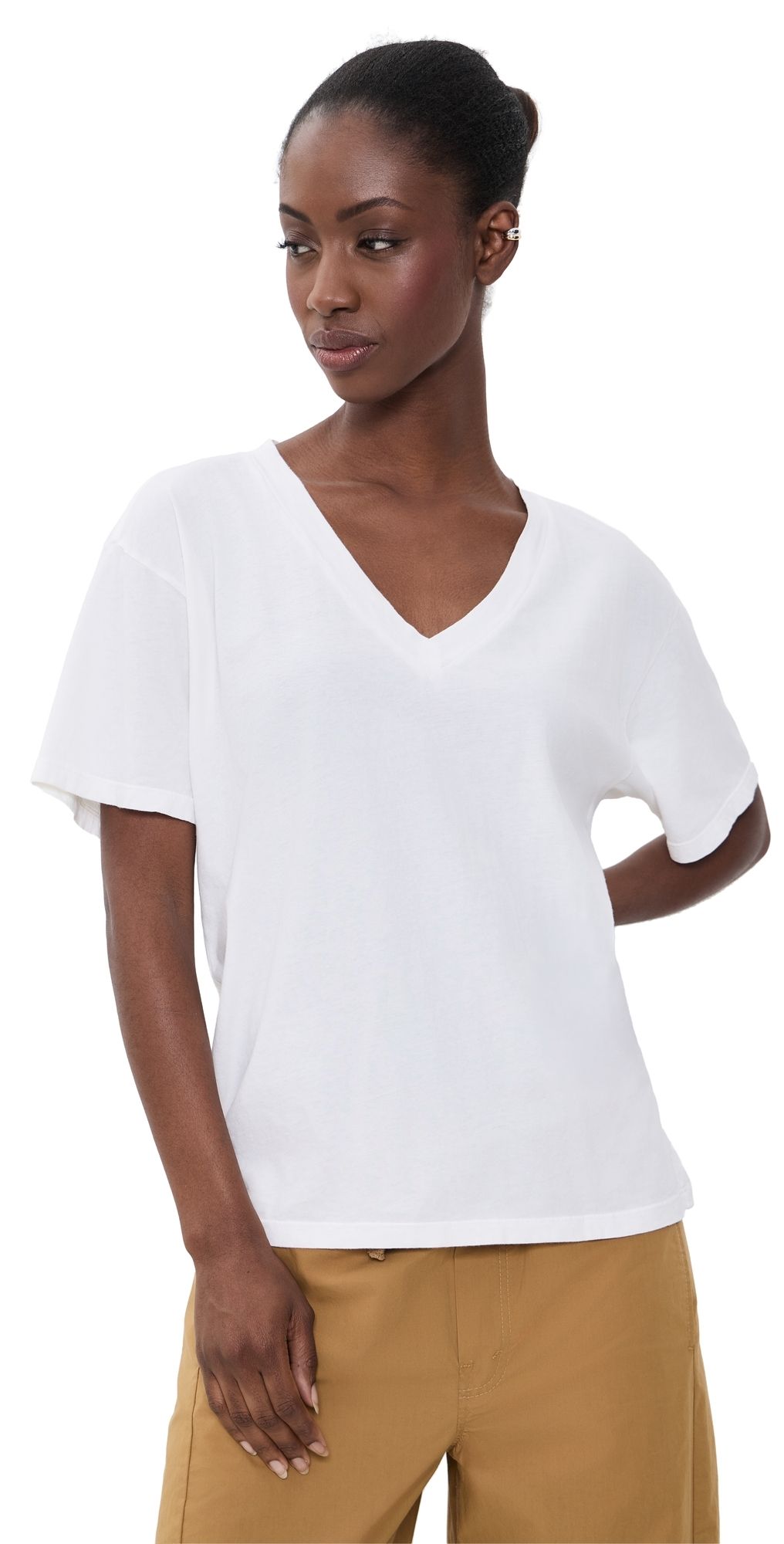 MOTHER The Varsity Rowdy Tee Fluff M