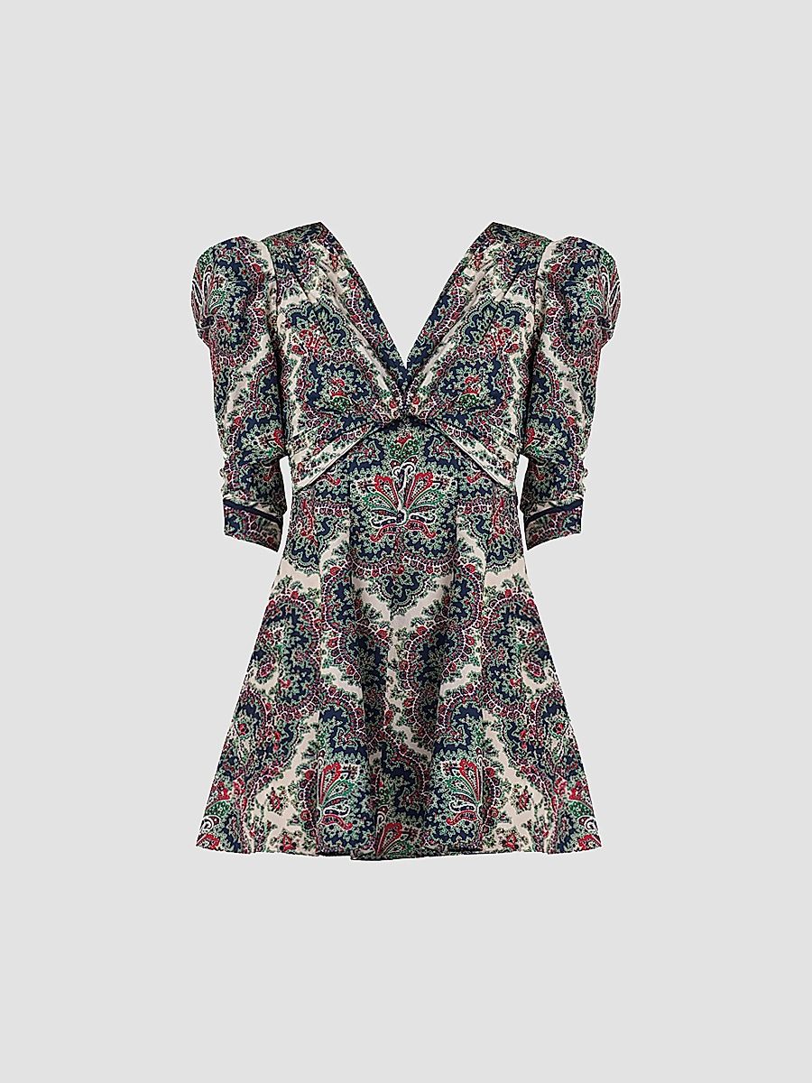 Shoshanna Women's Natalya Floral Minidress - Navy Cherry - Size 14