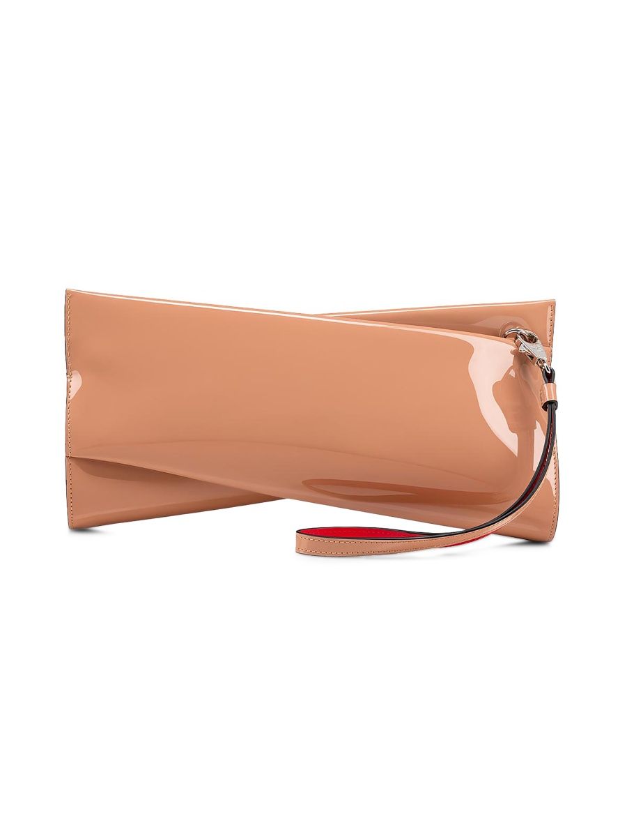 Christian Louboutin Women's Loubitwist Patent Leather Wristlet - Beige