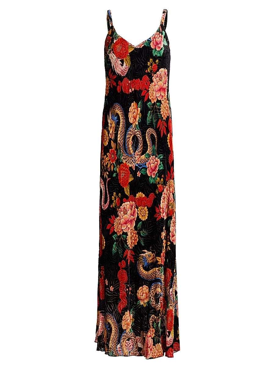 Women's Kanako Levi Burnout Floral Maxi Dress - Levi - Size Large