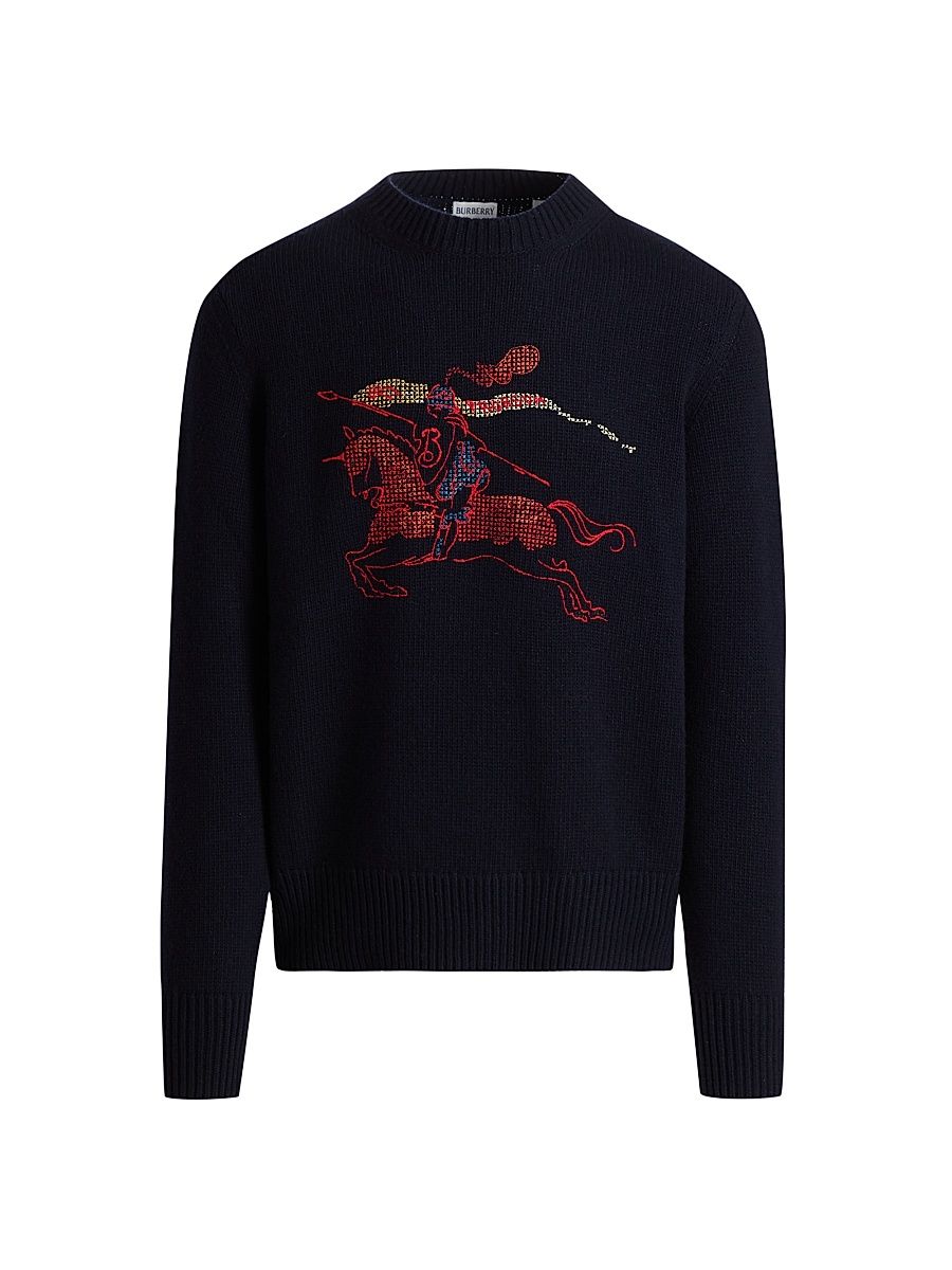 Men's Bobby Wool-Cashmere Sweater - Navy - Size XXL