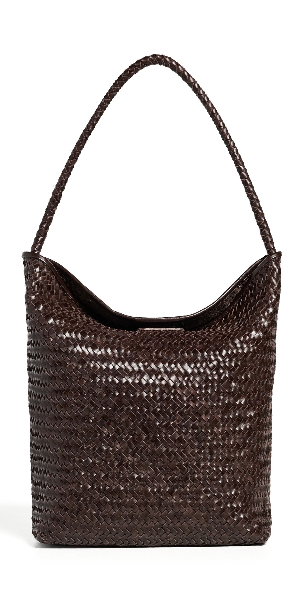 Madewell The Signature Woven Collection Bucket Bag Coffee Bean One Size