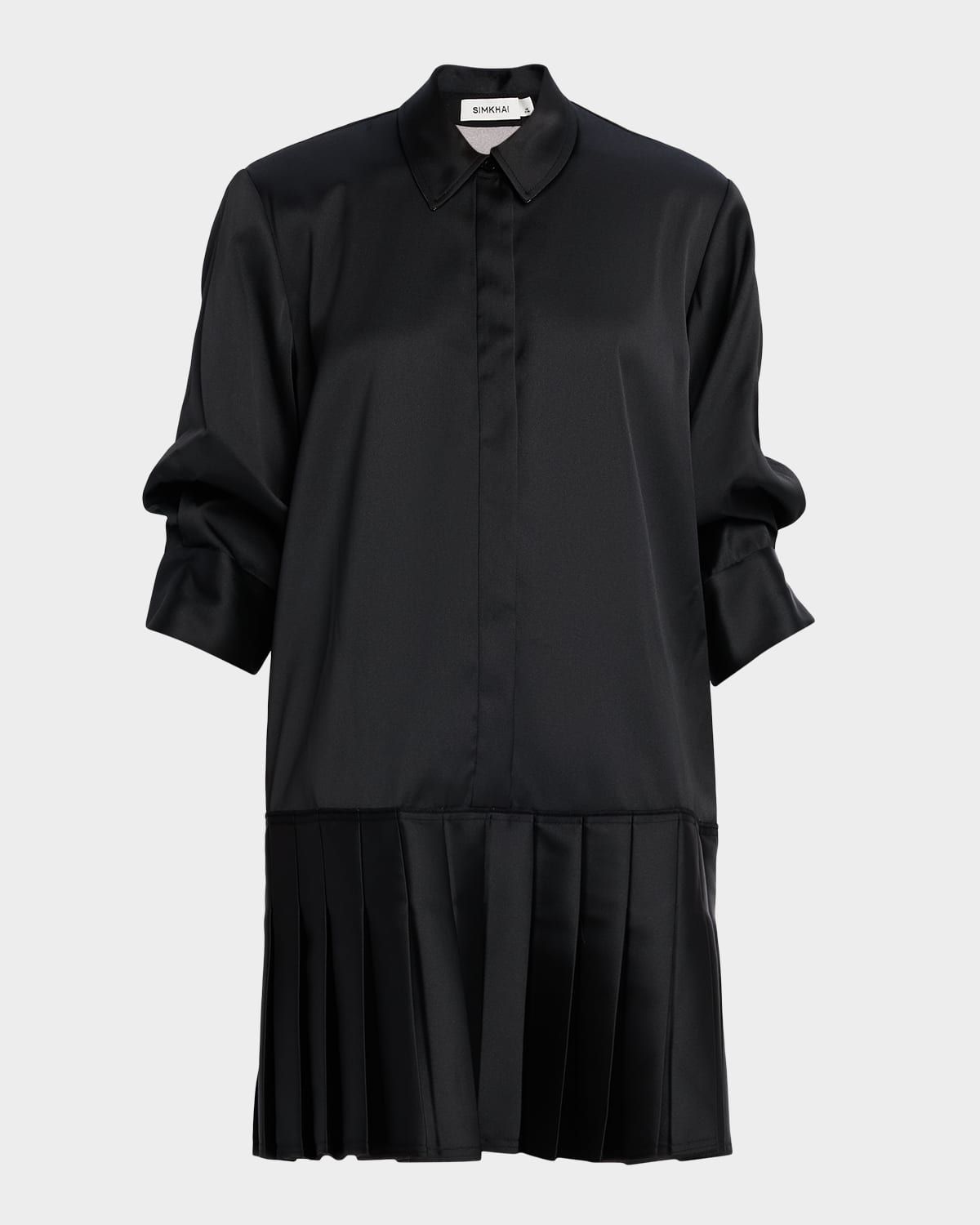 Regina Drop-Waist Mini Shirtdress