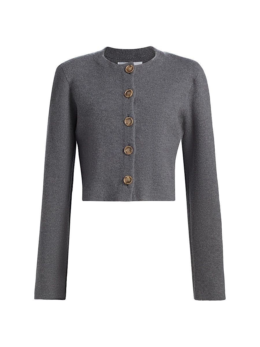 Women's The Ryder Wool Knit Jacket - Heather Grey - Size XS