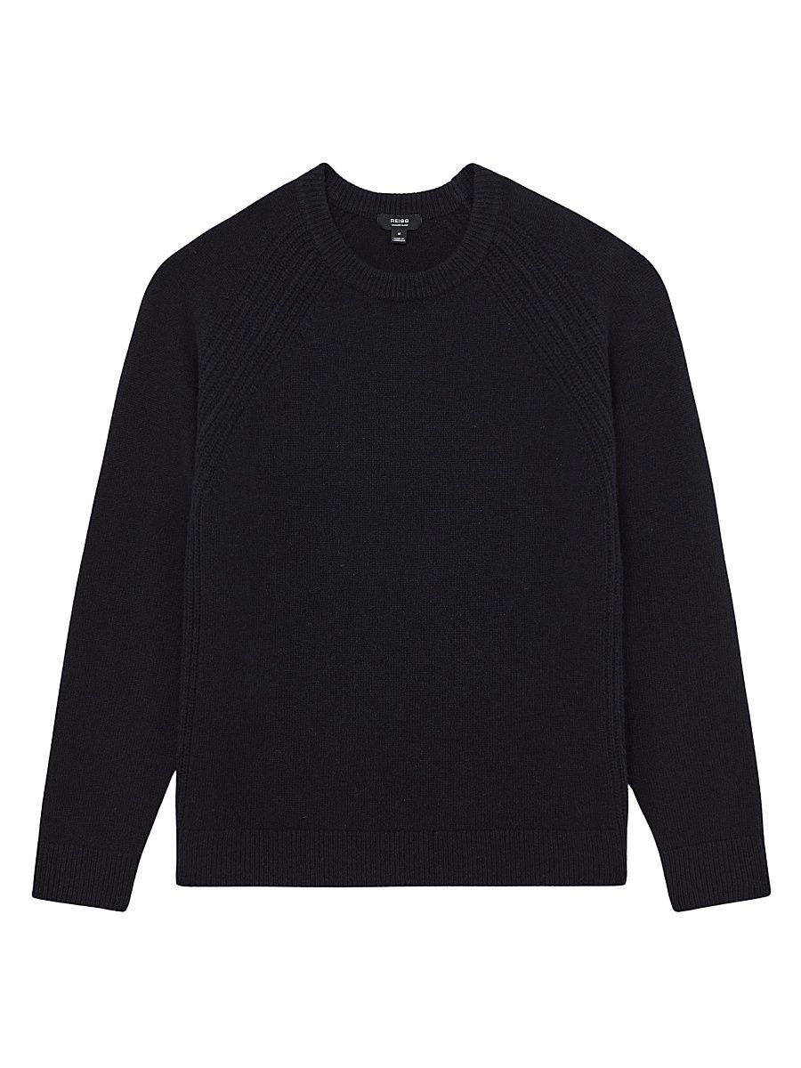 Men's Foulton Wool-Cashmere Sweater - Navy - Size XXL