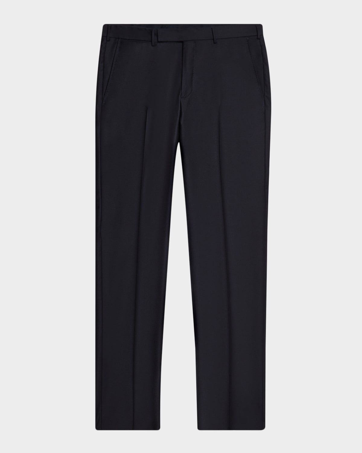 Men & apos;s Trofeo Wool Flat-Front Trousers