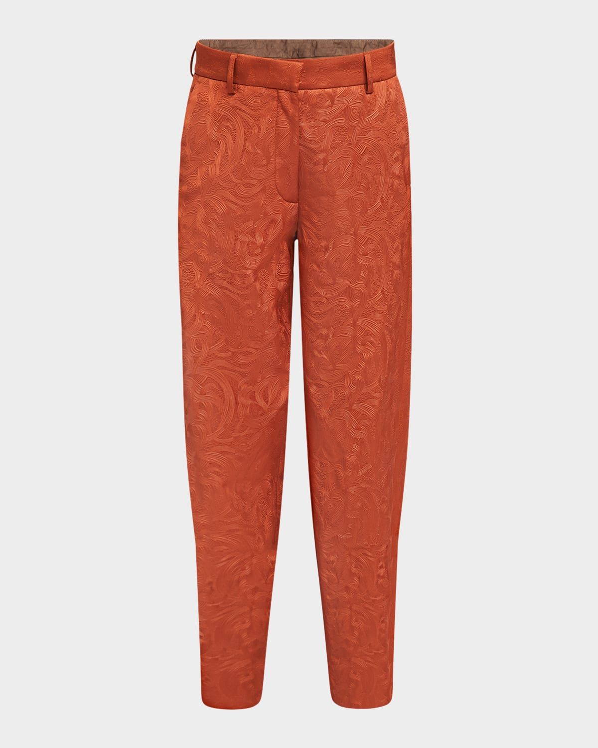 Paxy Straight-Leg Jacquard Pants