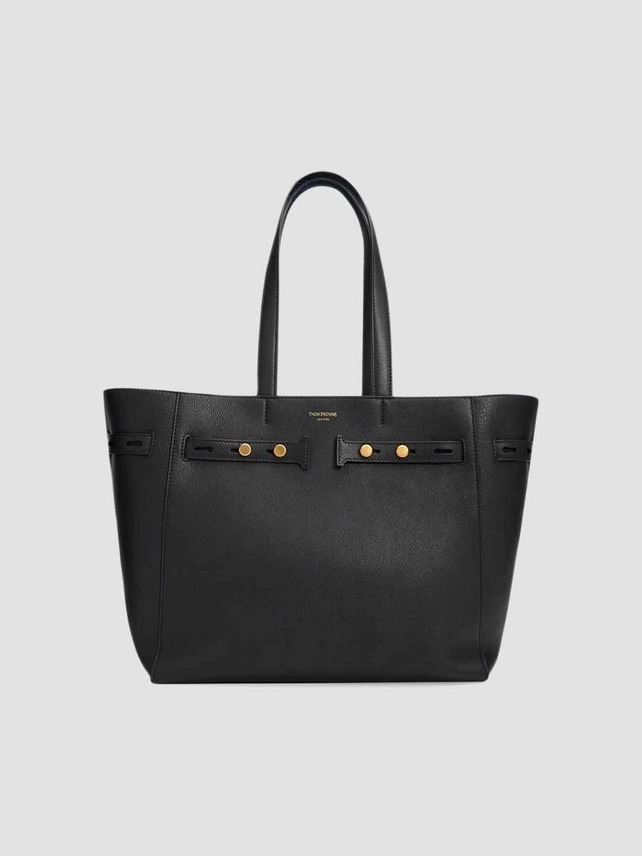 Thom Browne Women's Mrs. Thom Cabas Leather Tote Bag - Black
