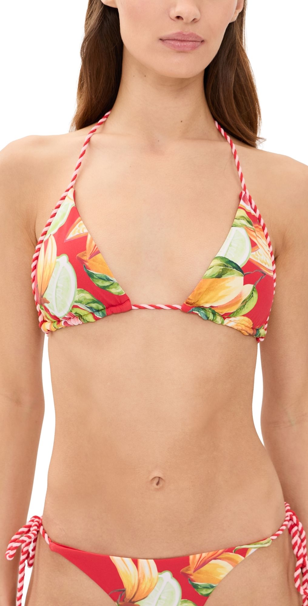 FARM Rio Bikini Top with Rope Fruit Garden S
