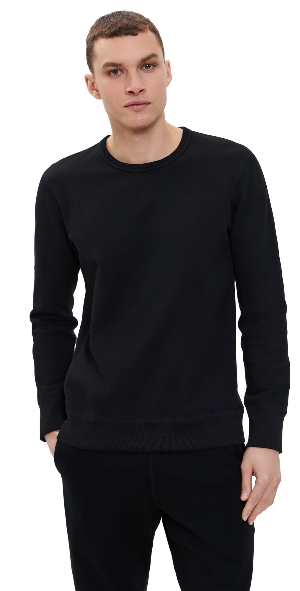 Reigning Champ Mid-Weight Terry Slim Crew Neck Black XS