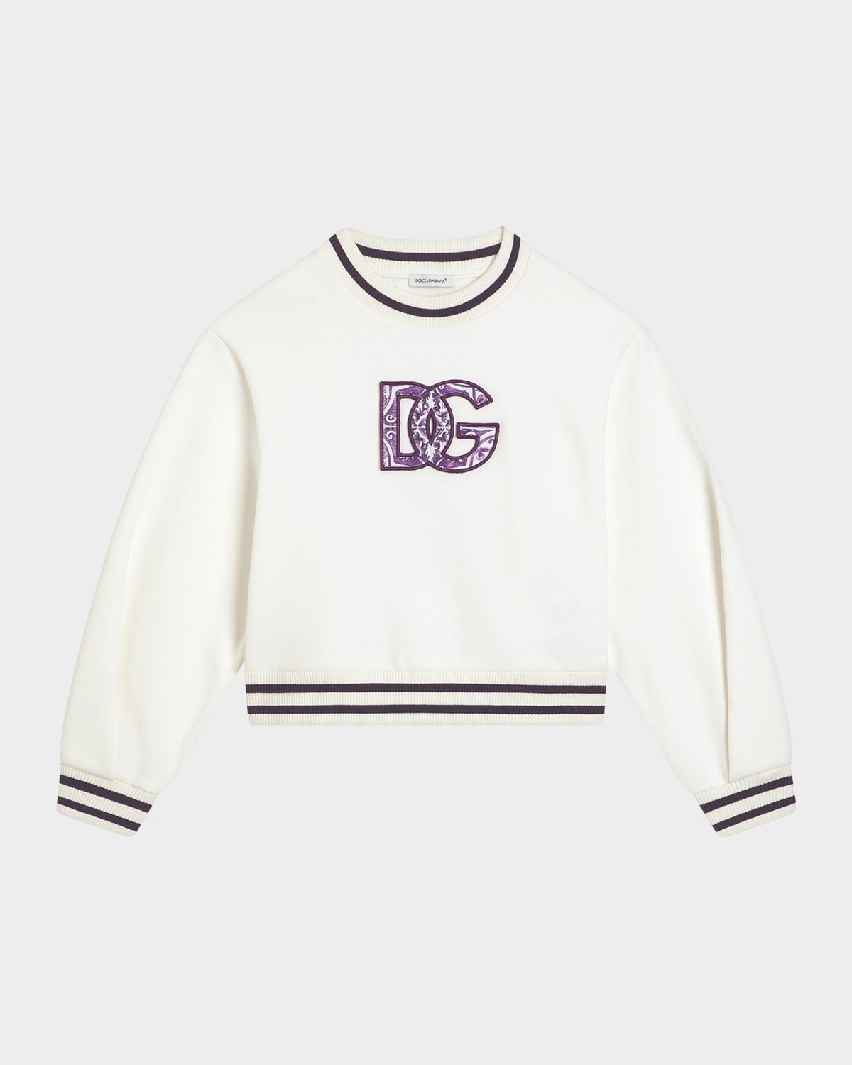 Girl & apos;s Logo-Print Maiolica Sweatshirt