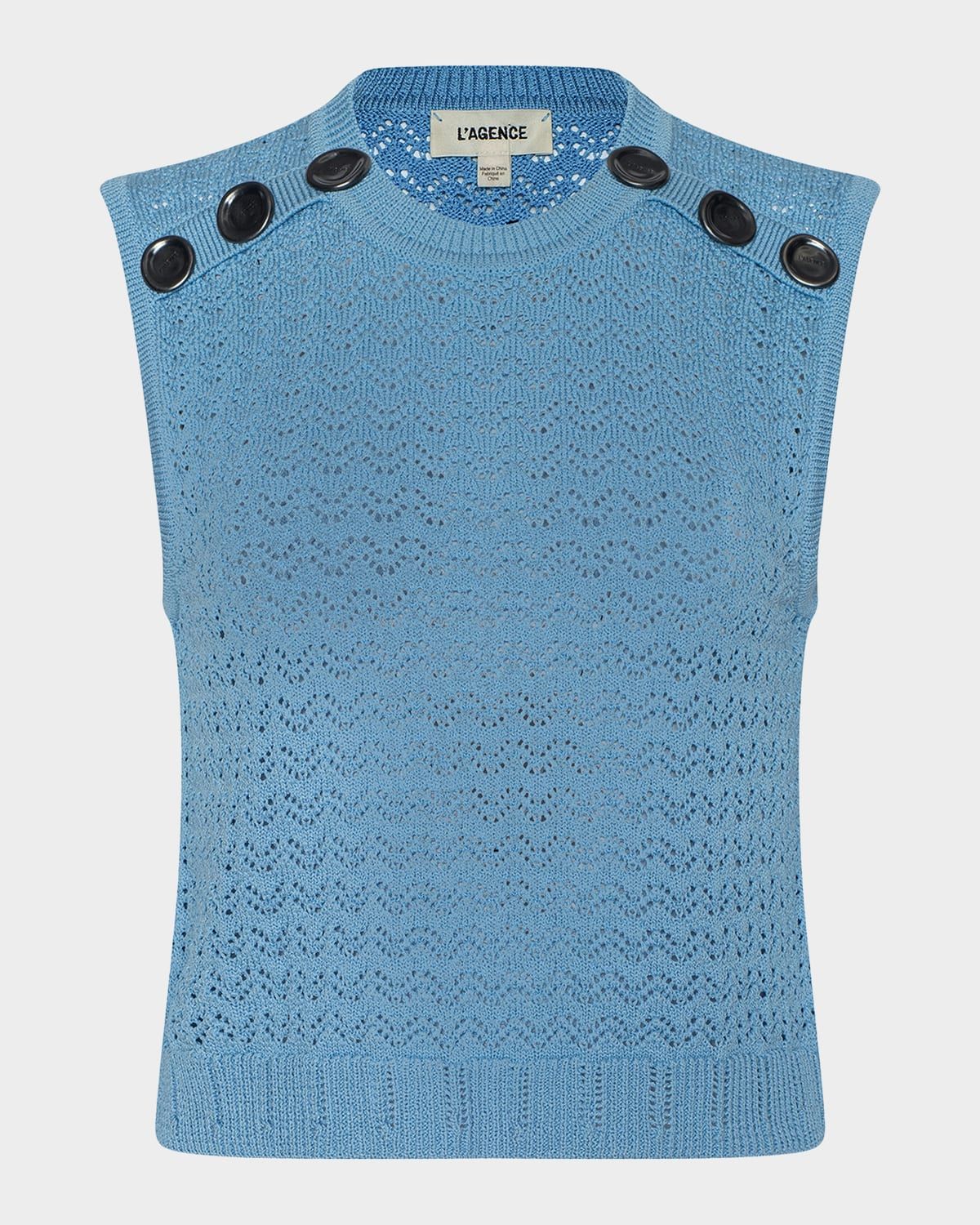 Max Pointelle Knit Vest