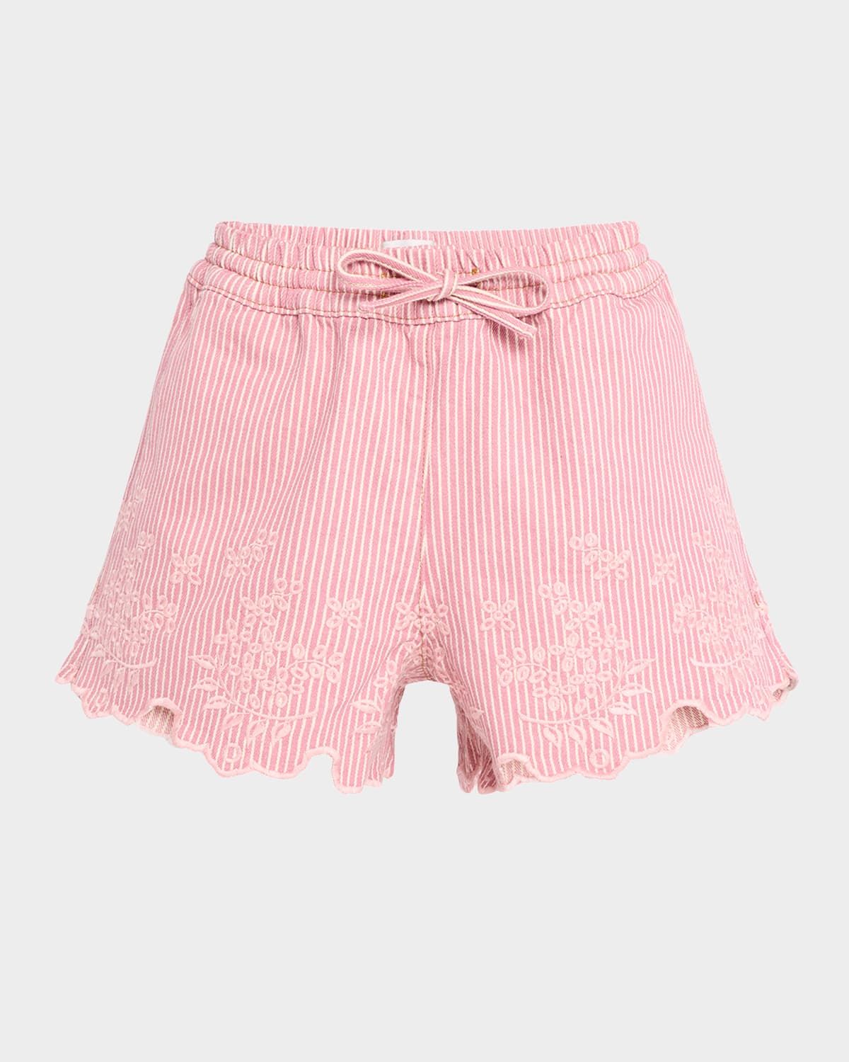 Lana Embroidered Drawstring Shorts