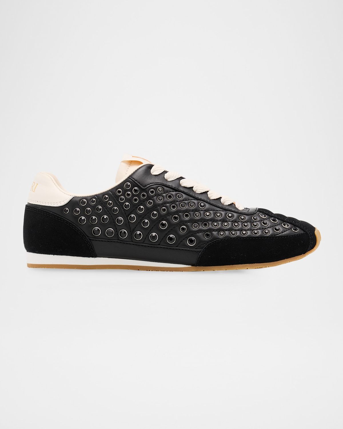 Pacific Studded Mixed Leather Sneakers