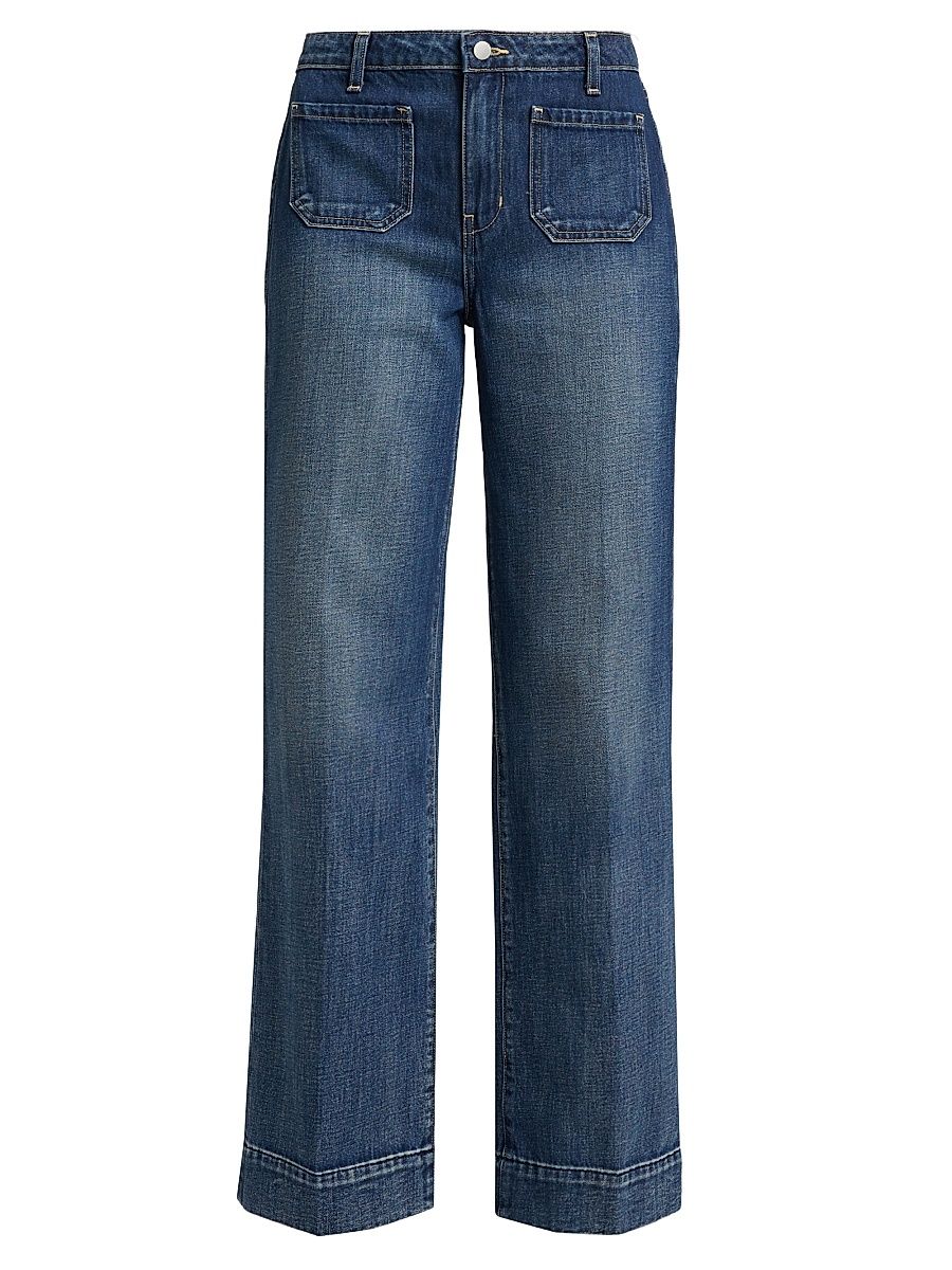 Women's Nolan High-Rise Patch Pocket Wide-Leg Jeans - Dayton - Size 31
