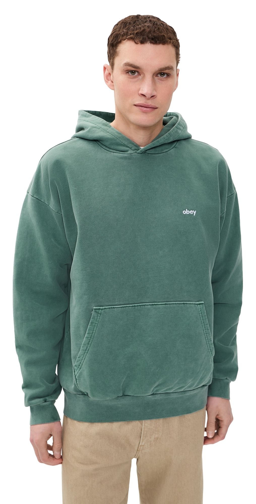 Obey Lowercase Pigment Hoodie Pigment Pine Needle XL