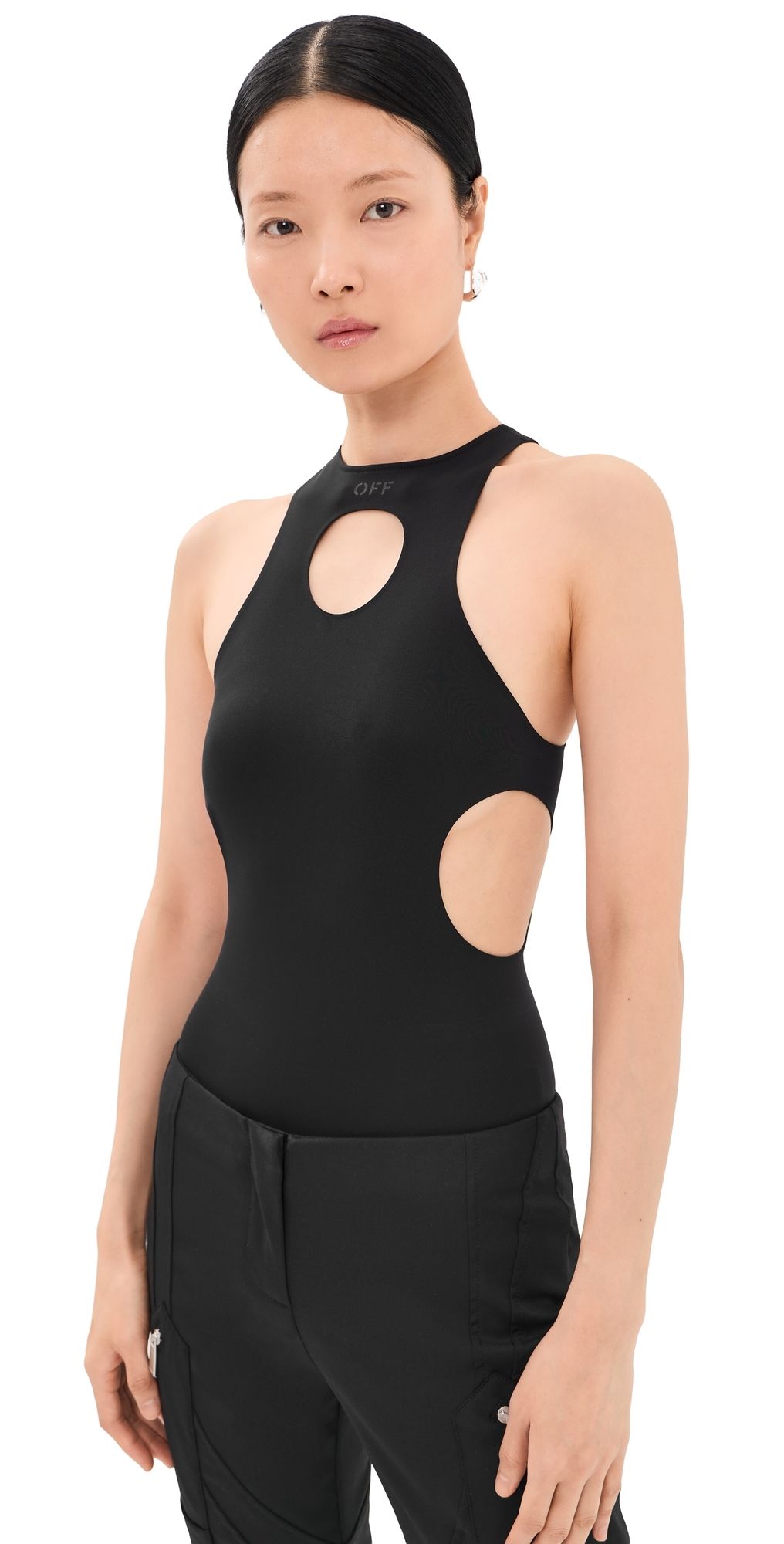 Off-White Scuba Meteor Thong Bodysuit Black 42