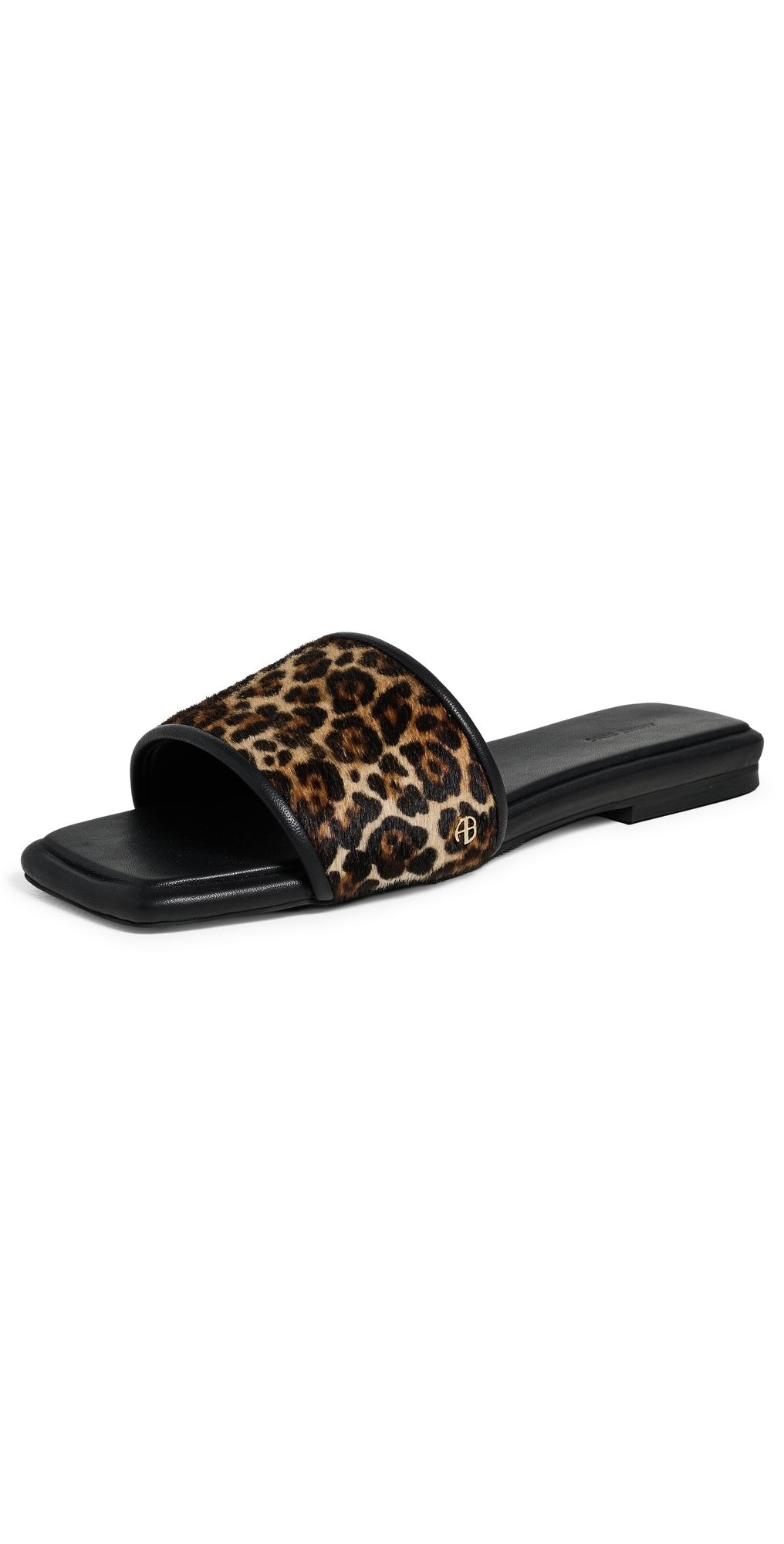 ANINE BING Ria Slides Leopard 38