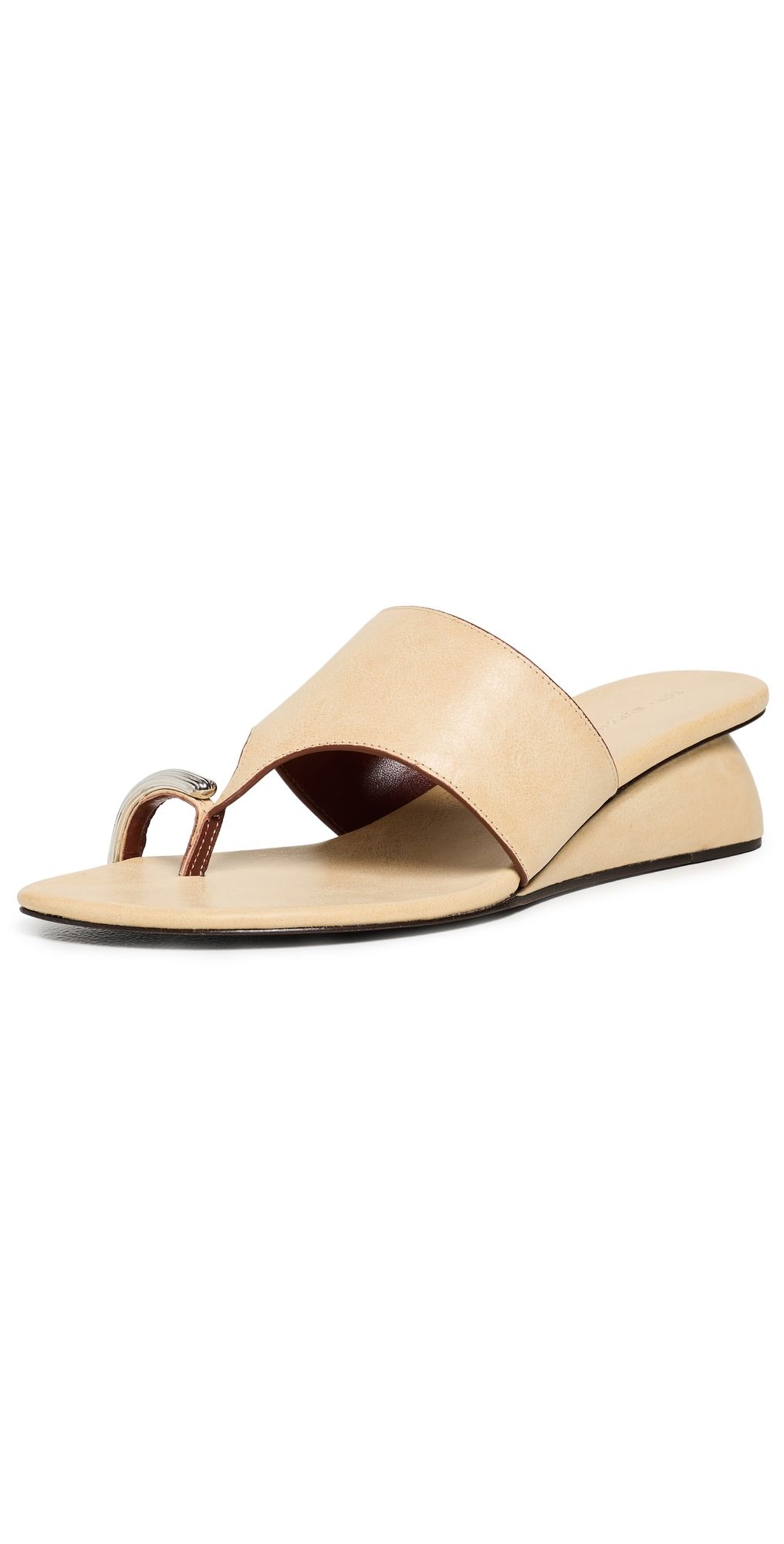 Tory Burch Pierced Wedge Sandals Smoky Tan 5.5