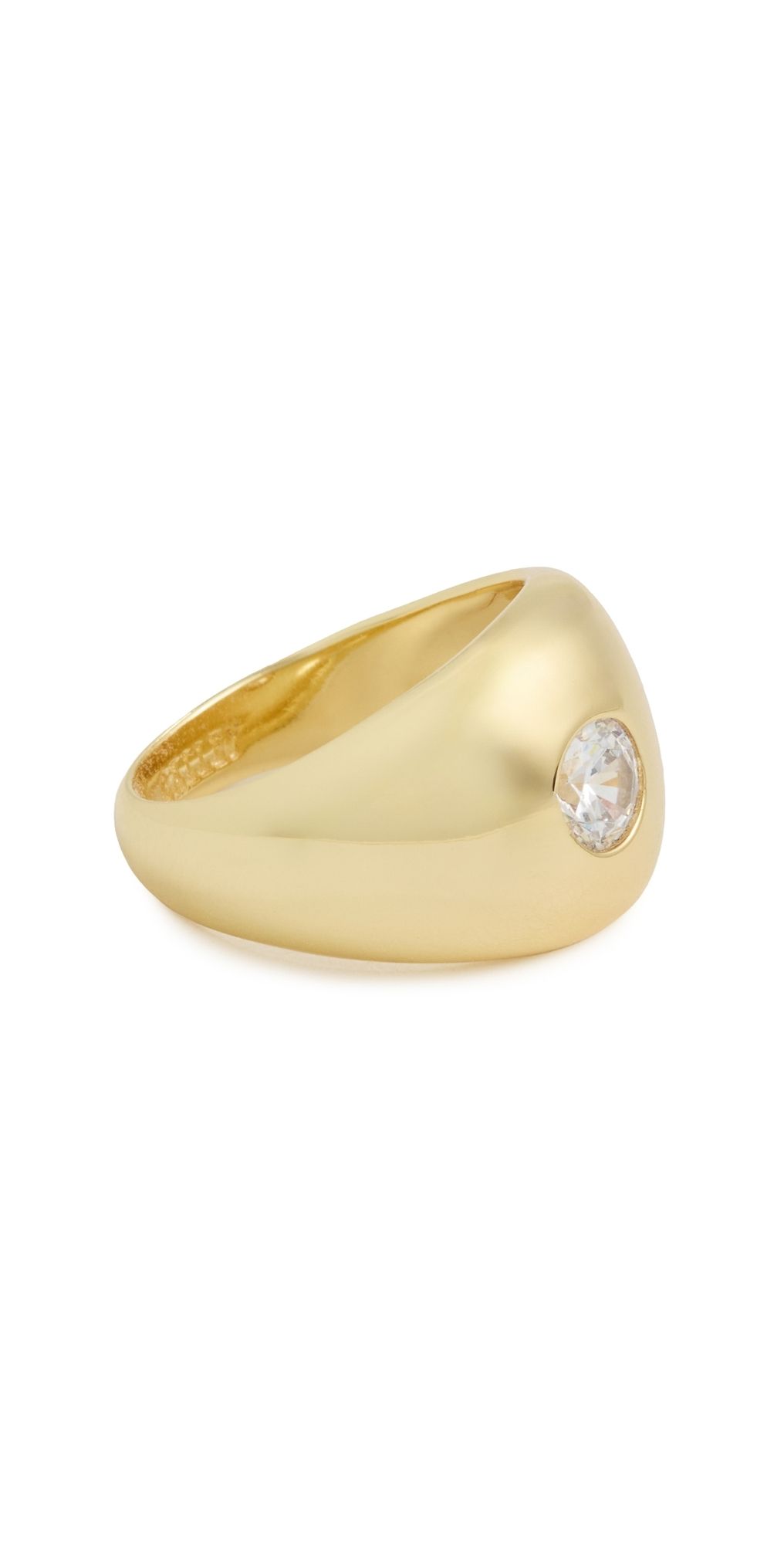 Galley Los Angeles Kelsey Pinky Ring Sterling Silver Plated/Gold 4