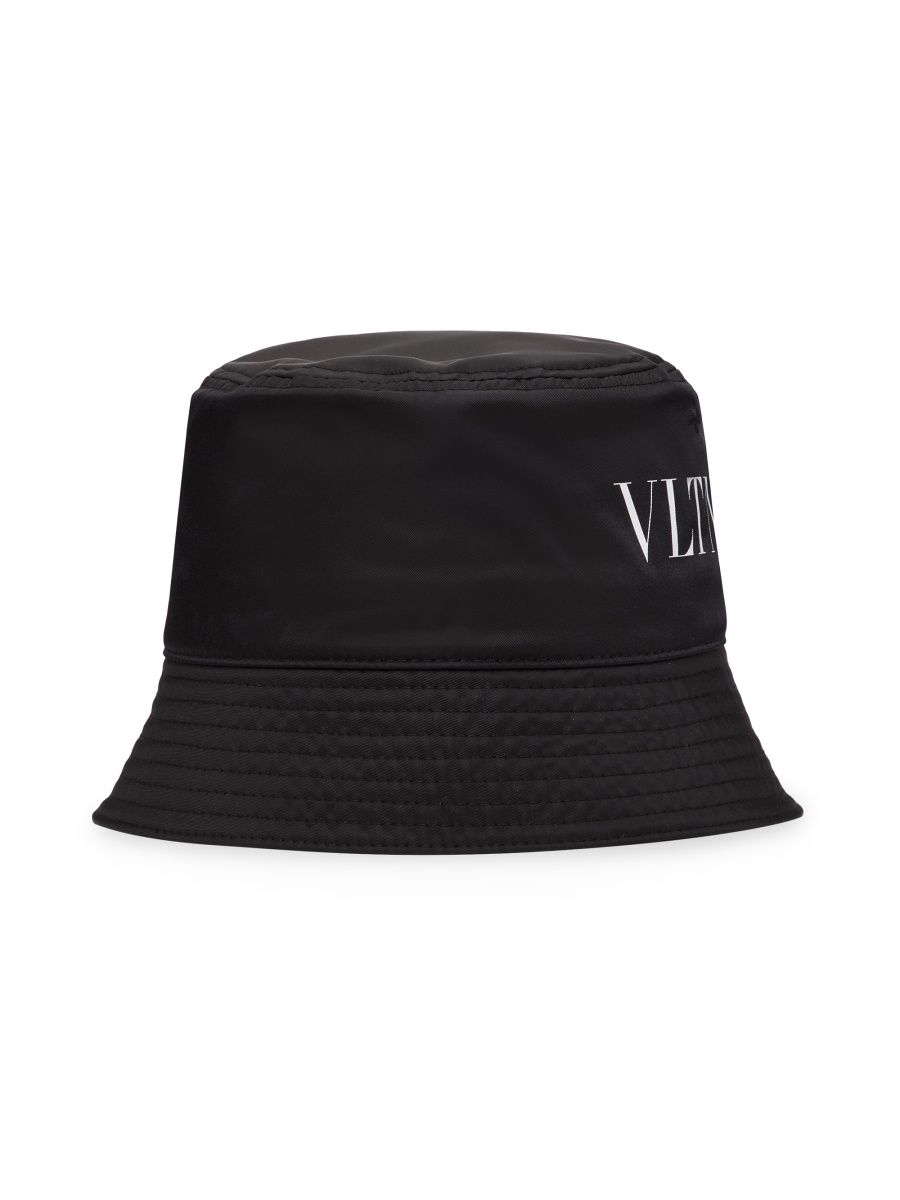 Valentino Men's VLTN Bucket Hat - Black White - Size XL