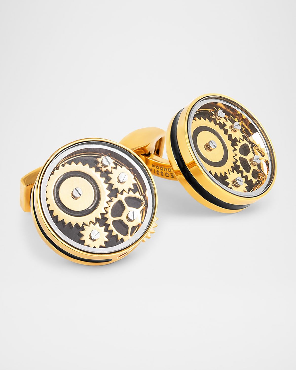 Men & apos;s Spinning Gear Carousel Cufflinks