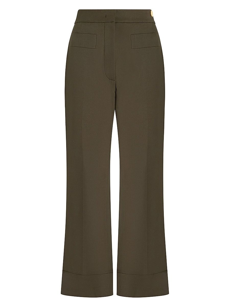 Women's Brody Cropped-Cuff Pants - Forest - Size 8