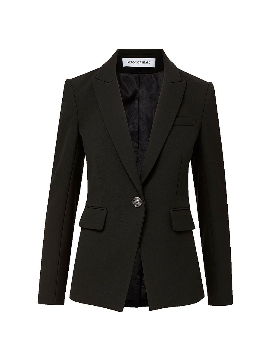 Women's Miller Peak-Lapel Blazer - Black - Size 14