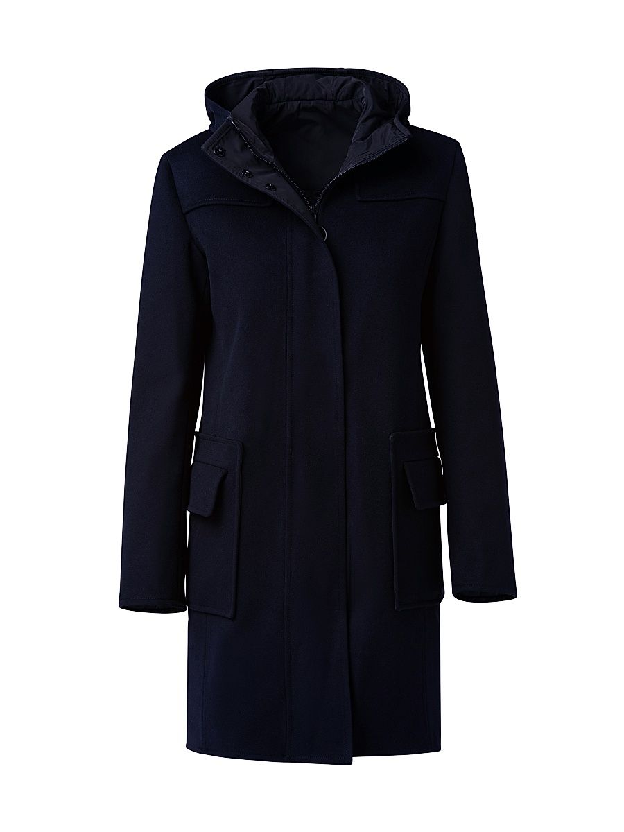 Women's Duffel Reversible Coat - Malt Black - Size 16