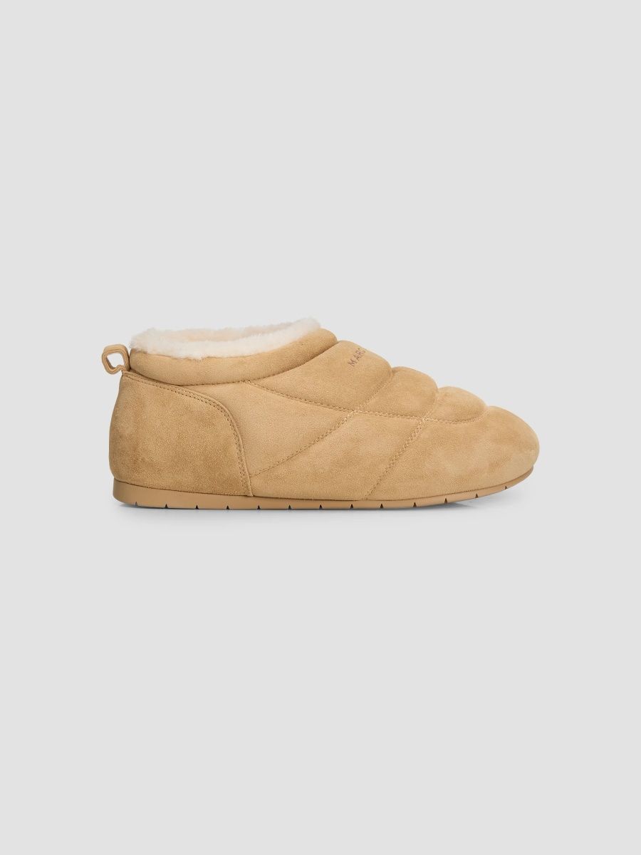 Marc Jacobs Women's The Aspen Suede Low-Top Winter Boots - Cement - Size 5