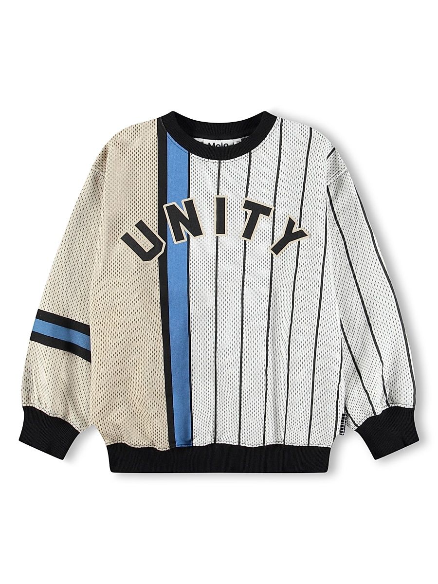 Little Boy's & Boy's Unity Crewneck Sweatshirt - Basket Mash Up - Size 7