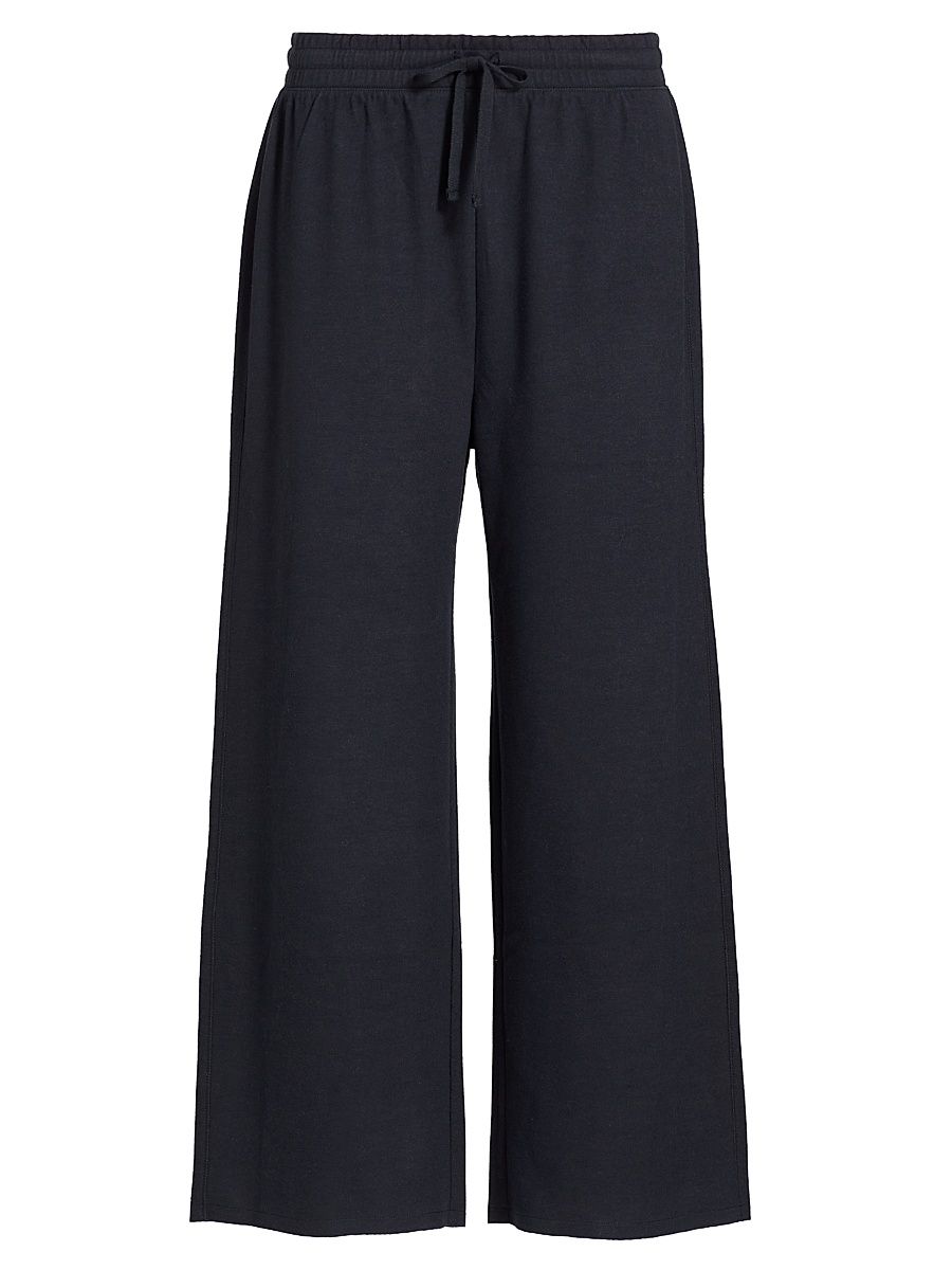 Women's Sweatermix Wide-Leg Pants - Mocha - Size XS