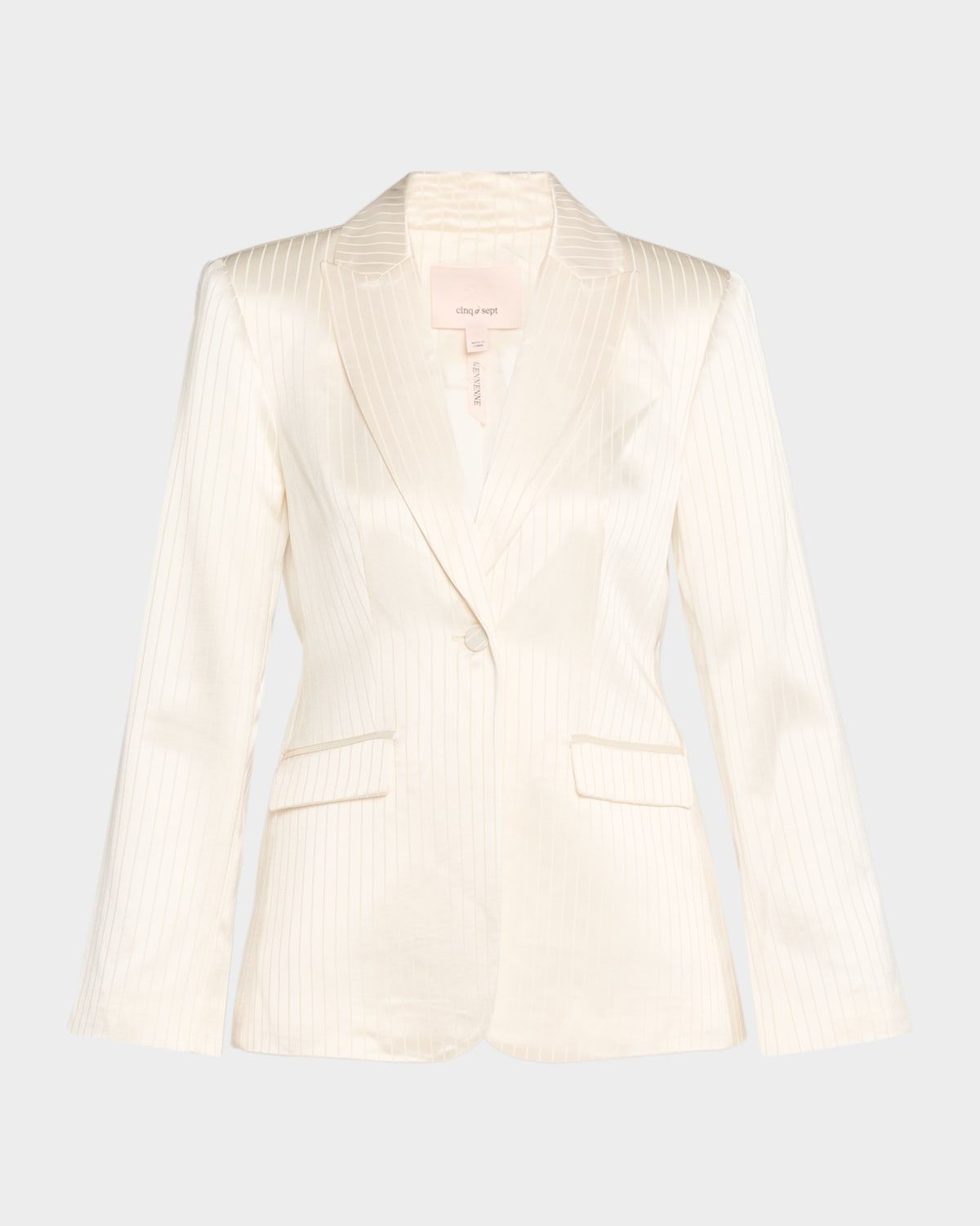 Georgia Stripe Satin Blazer