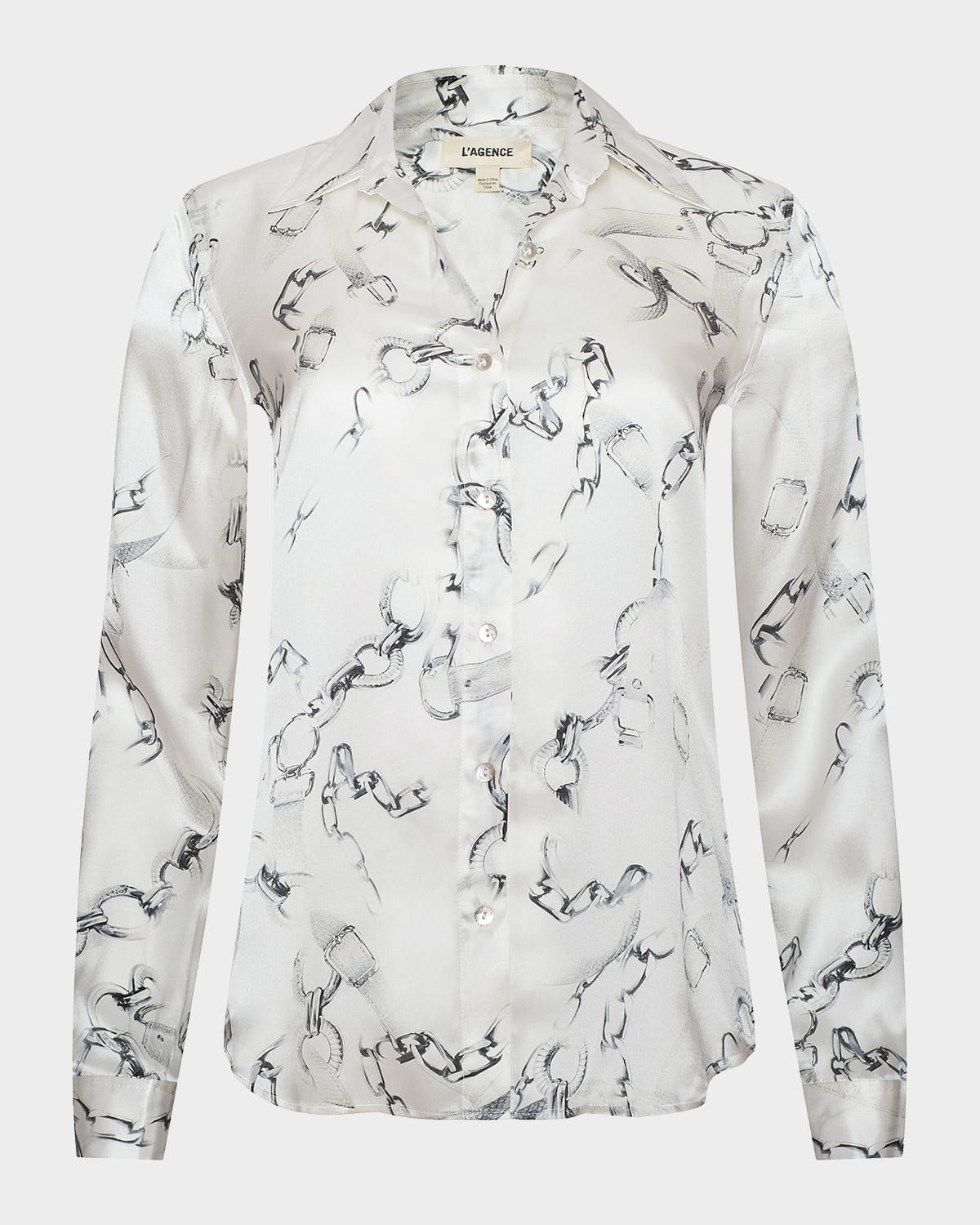 Multi Mix Chain Dani Silk Blouse