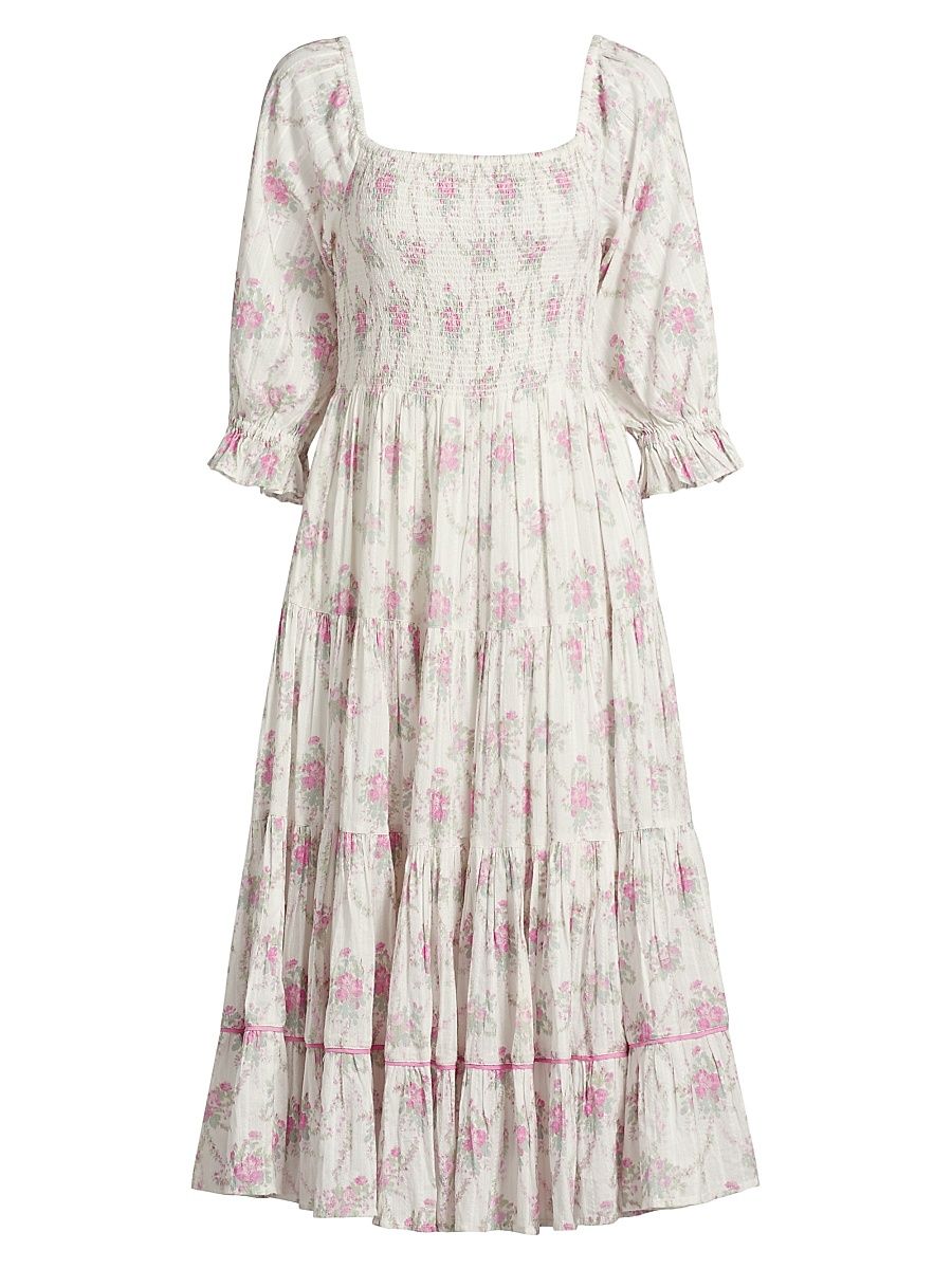Women's Victorian Rigby Floral Dress - Rose Picnic - Size Small