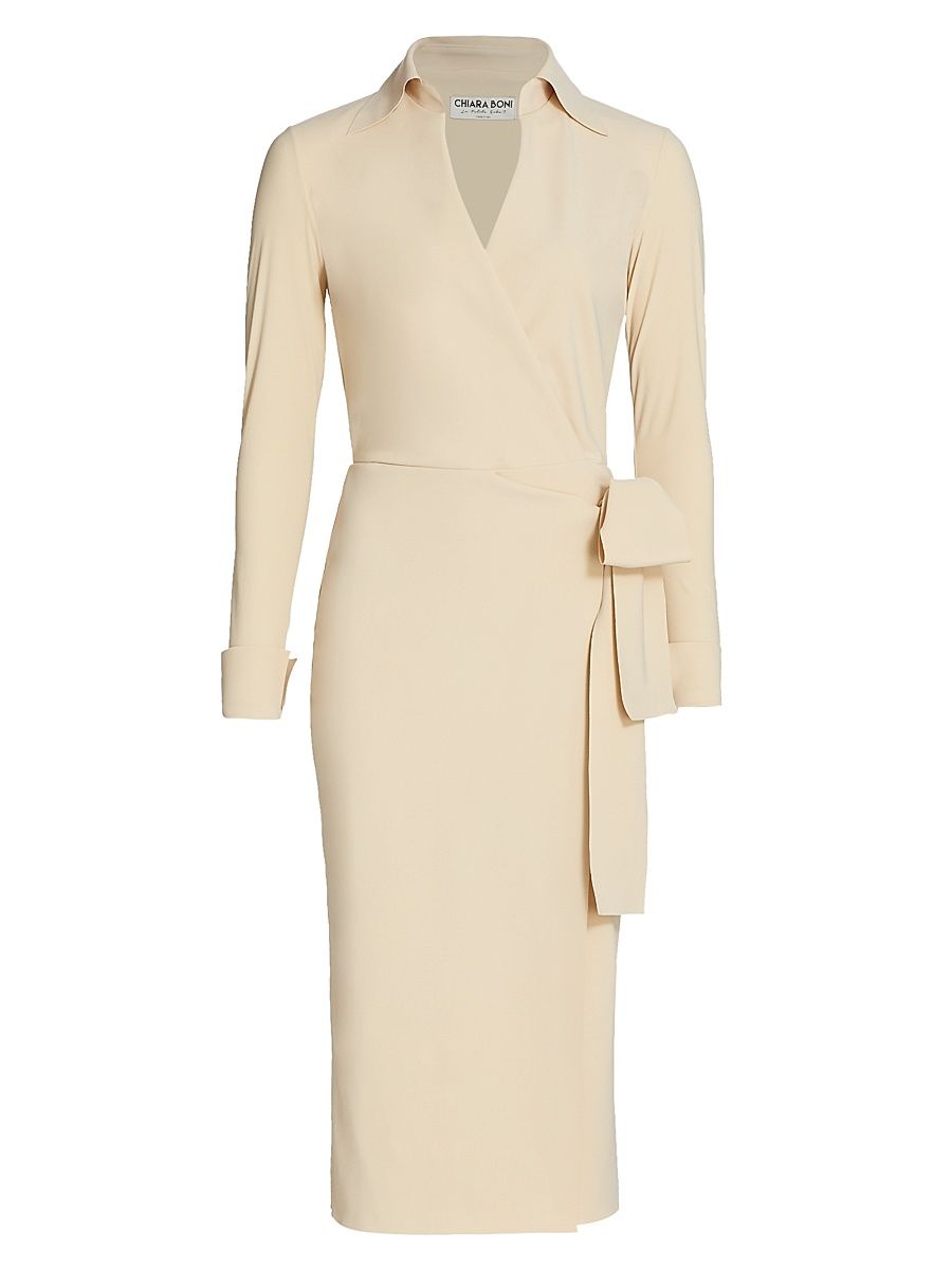 Women's Kamala Matte Jersey Wrap Dress - Scarlet - Size 10