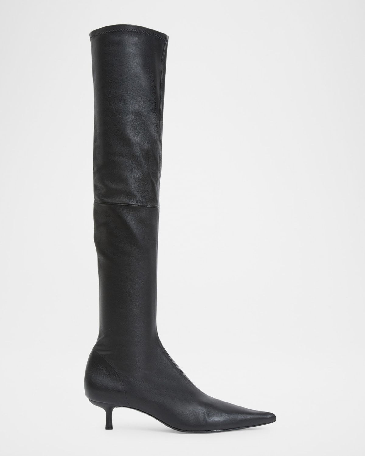 Joni Stretch Leather Over-The-Knee Boots