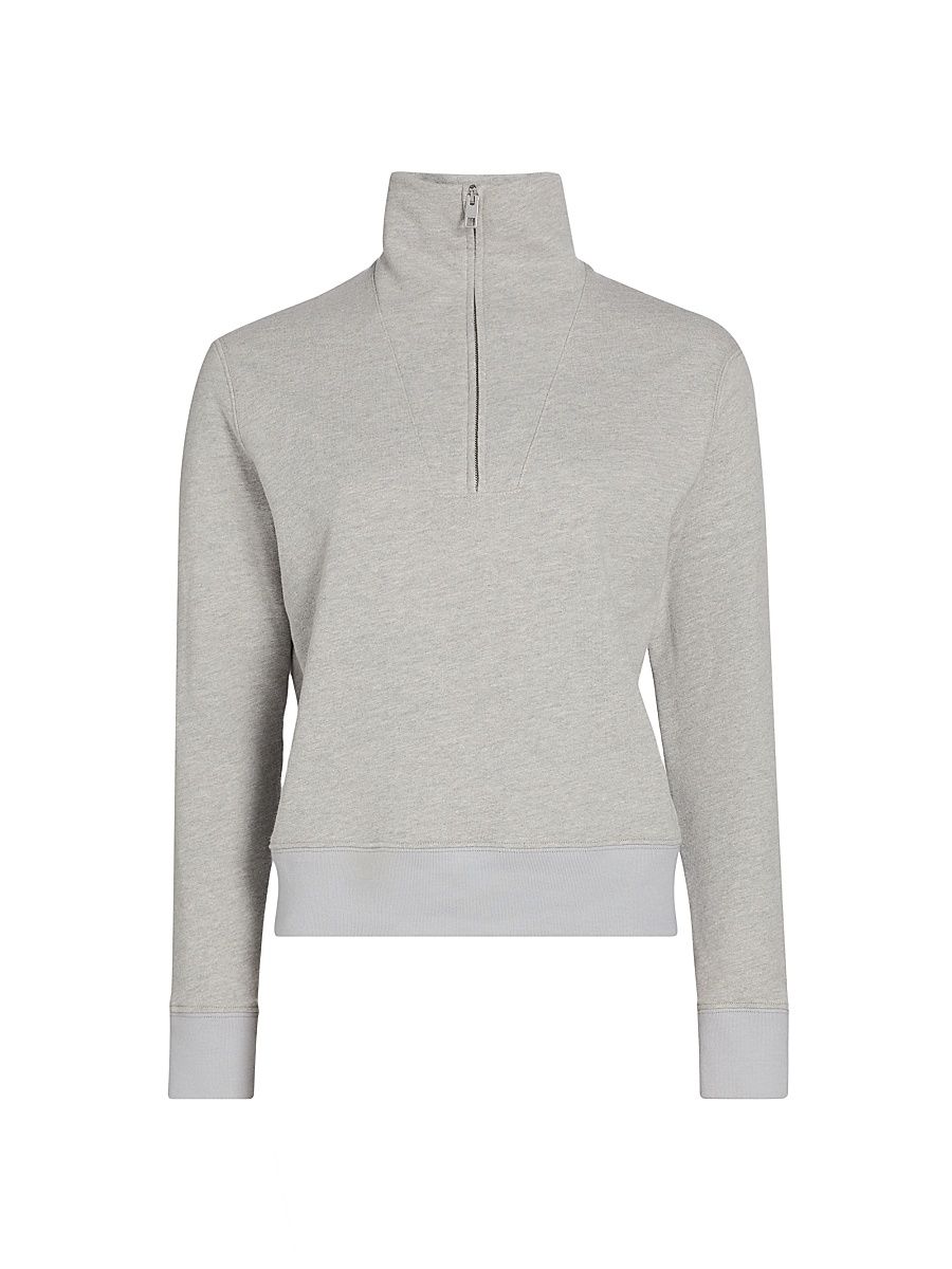 Women's Diya Quarter Zip Sweatshirt - Heather Grey - Size Large