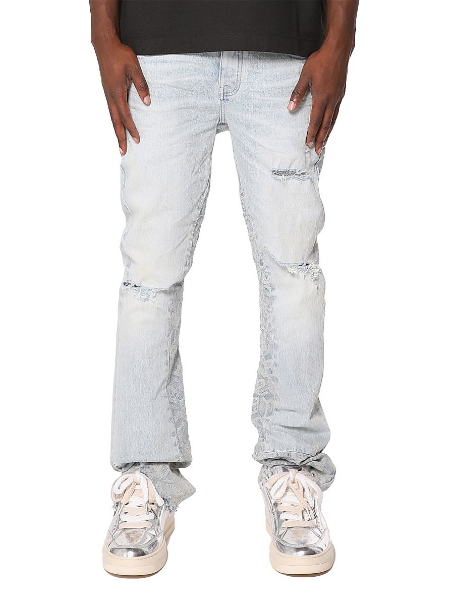 Men's Monogram Reworked Flare Jeans - Light Indigo - Size 40