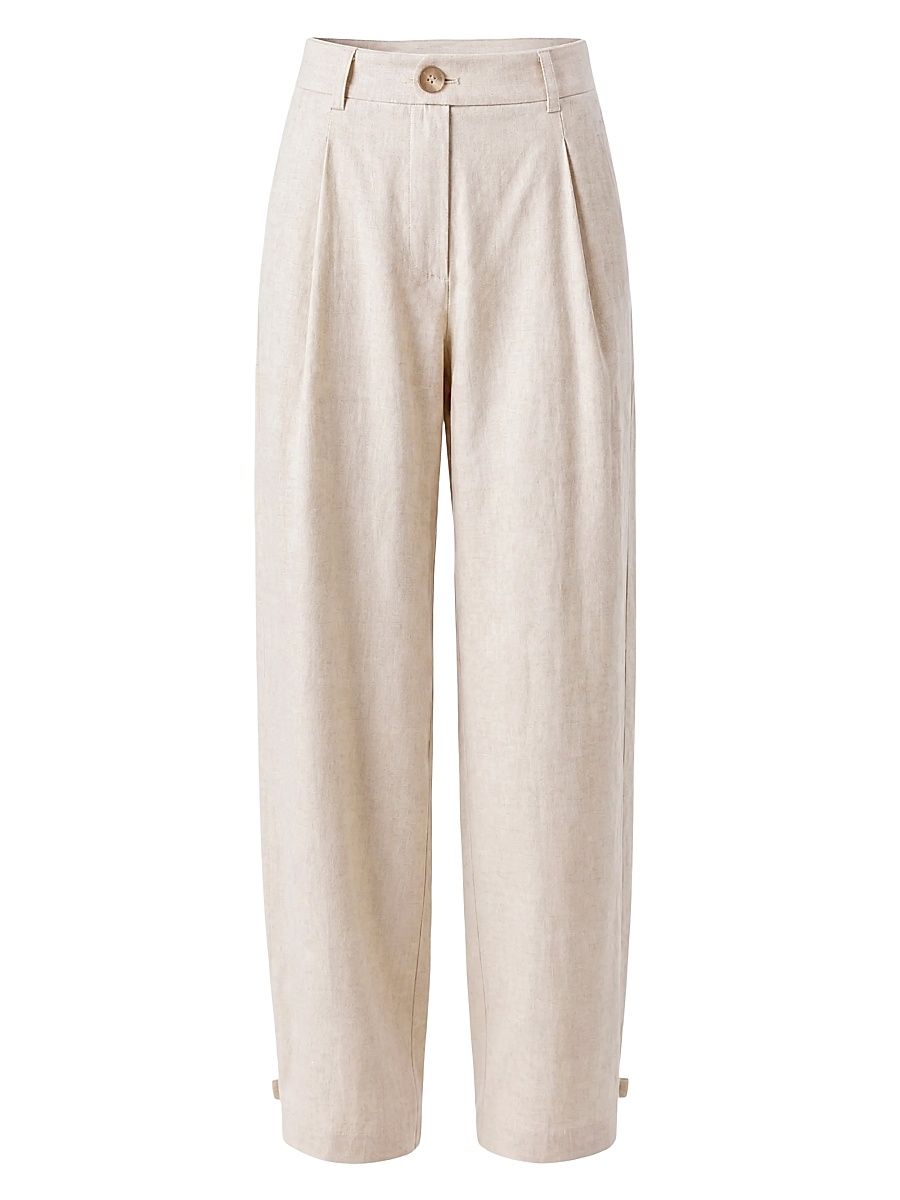 Women's Elowen Pleated Ankle Tie Pants - Desert - Size 12