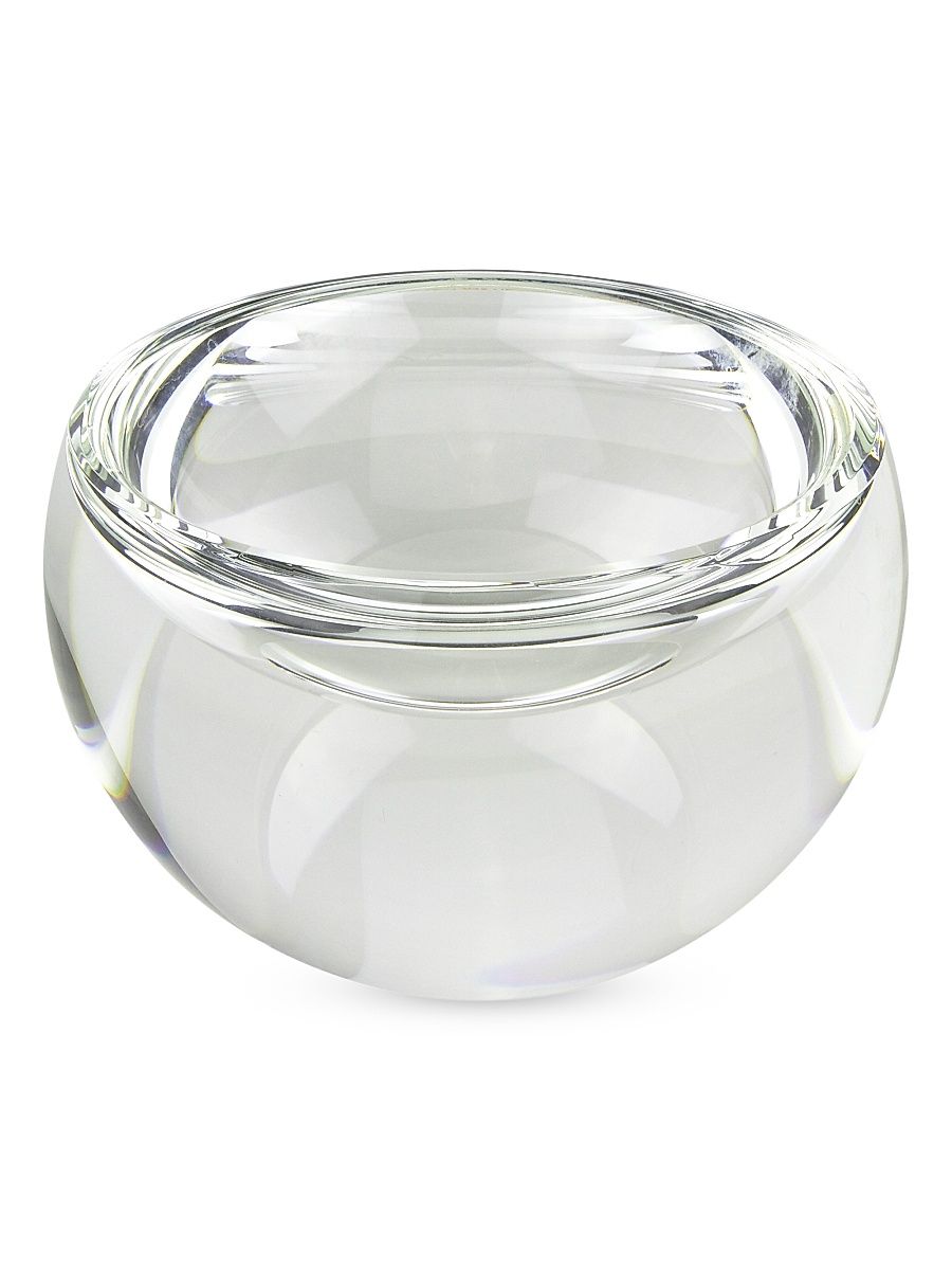 Clear Crystal Sphere Bowl - Clear