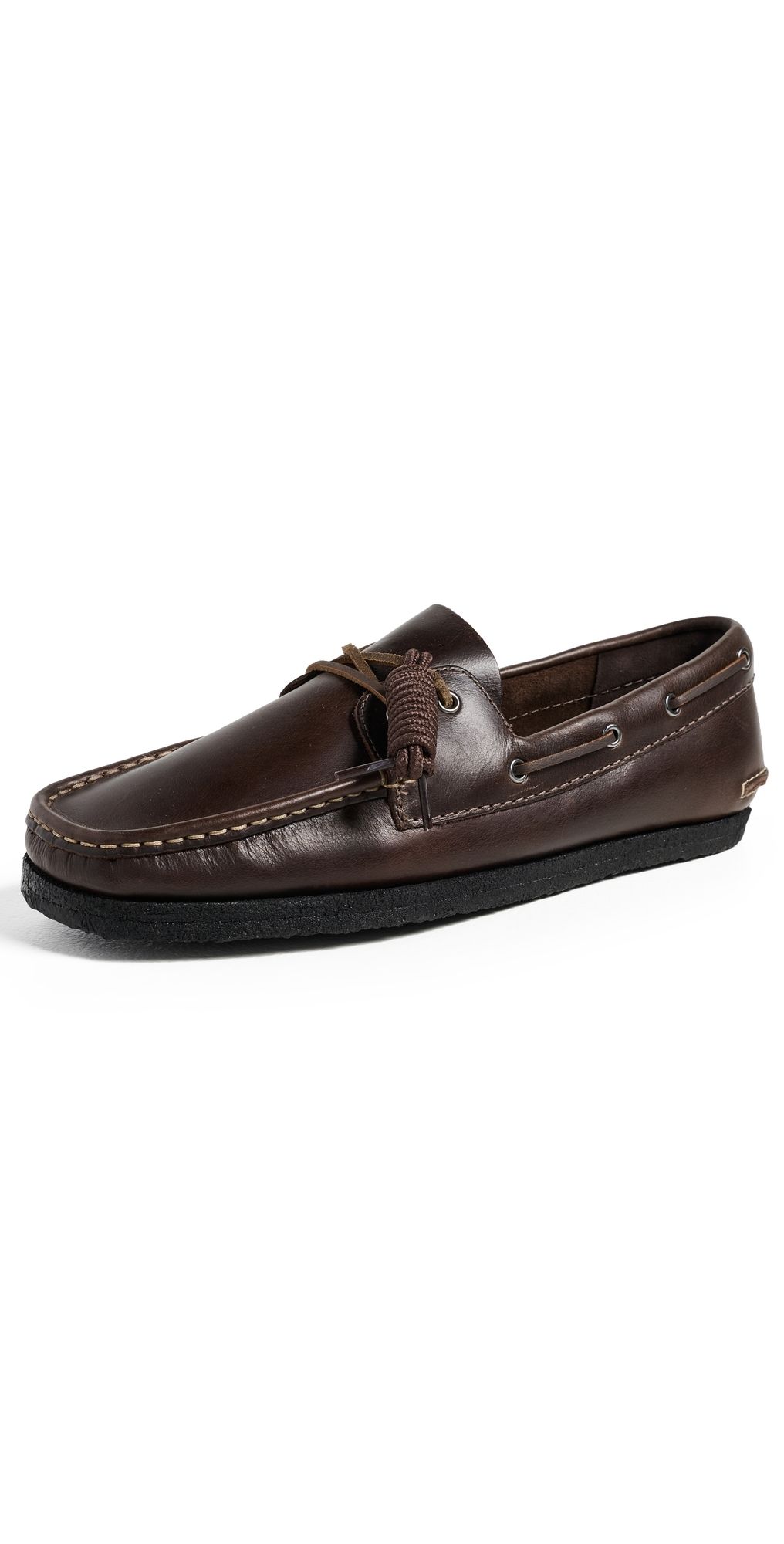 Clarks Godney Boat Shoes Brown Leather 12