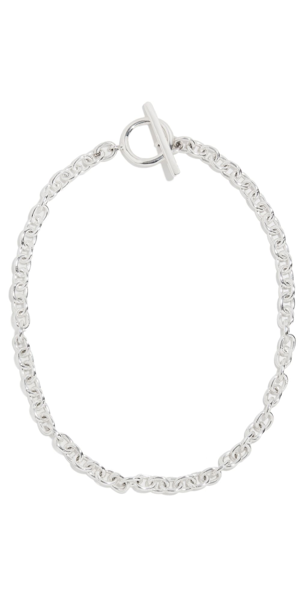 AGMES Classic Chain Necklace Sterling Silver One Size